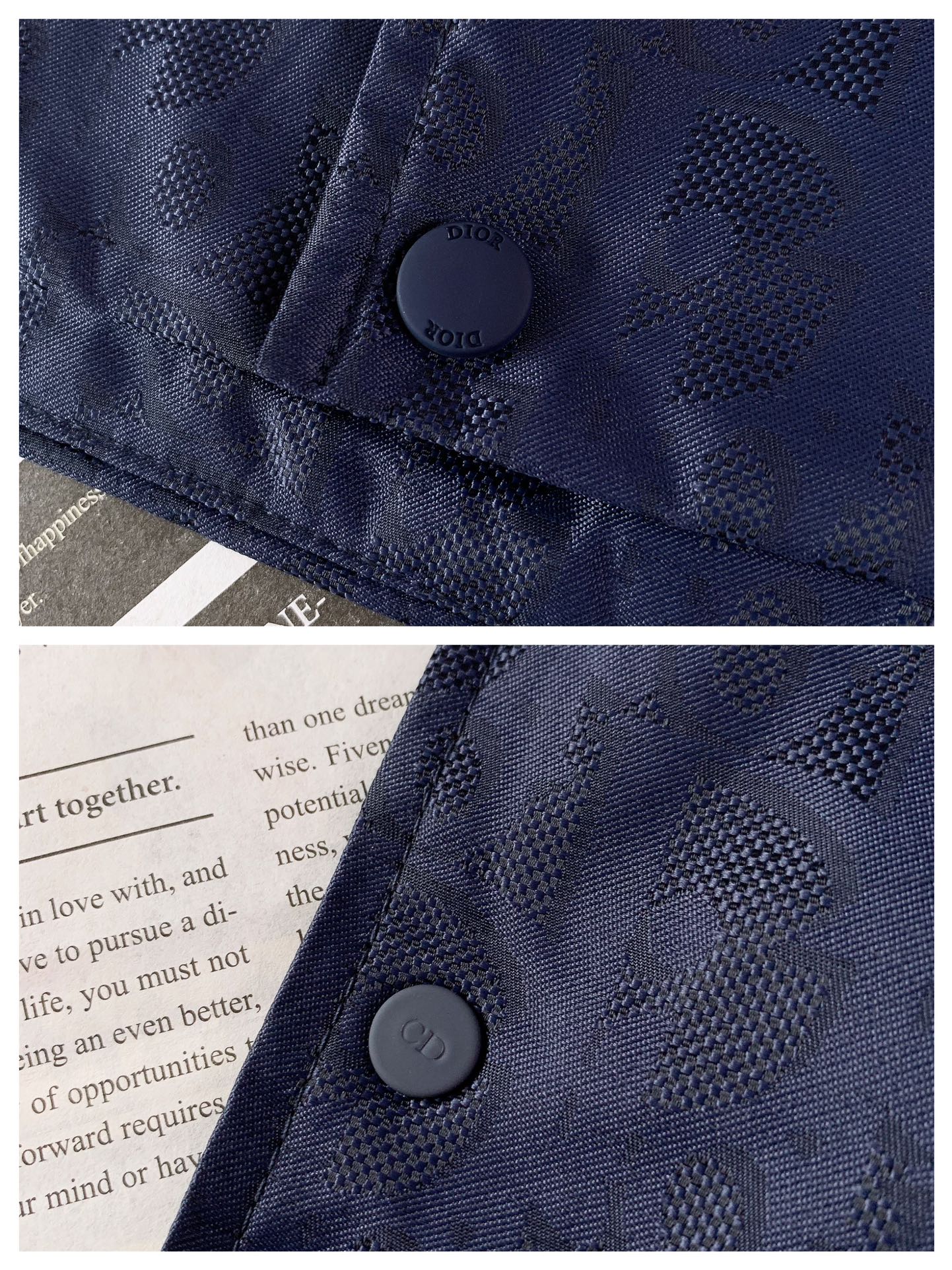 Dior Homme 迪奥·桀傲 满印暗纹提花外套绗缝提花科技面料 Oblique 印花绗缝效果这款绗缝