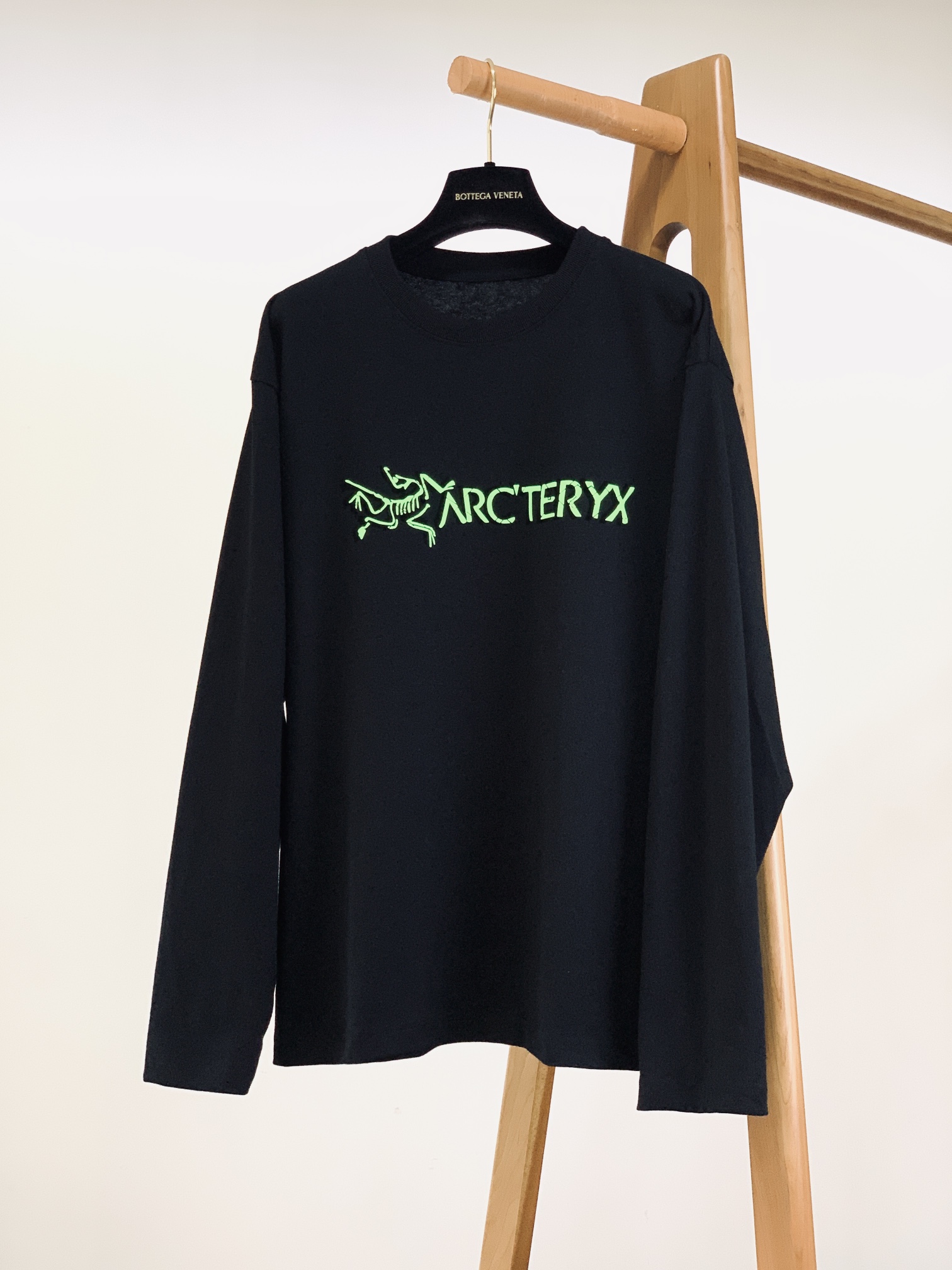 ARCTERYX 始祖鸟 质感纯色logo标识圆领长衫CAPTIVE ARC‘WORD LS M男子棉质