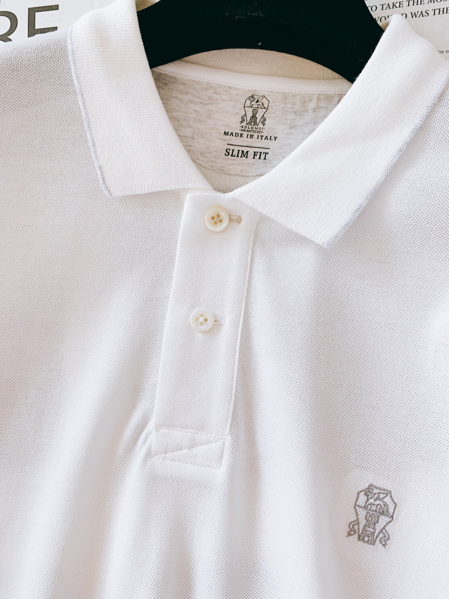 Brunello Cucinelli 布鲁奈罗.库奇内利 2025SS春夏新品 BC极简精粹高级翻领T恤