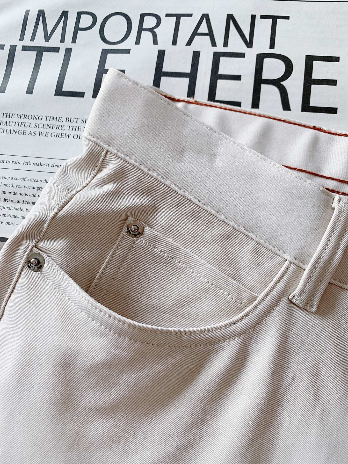LoroPiana L.P FW早秋新品 商务休闲裤，臻选优质面料打造，贴身舒适，独特设计，缔造简约线条