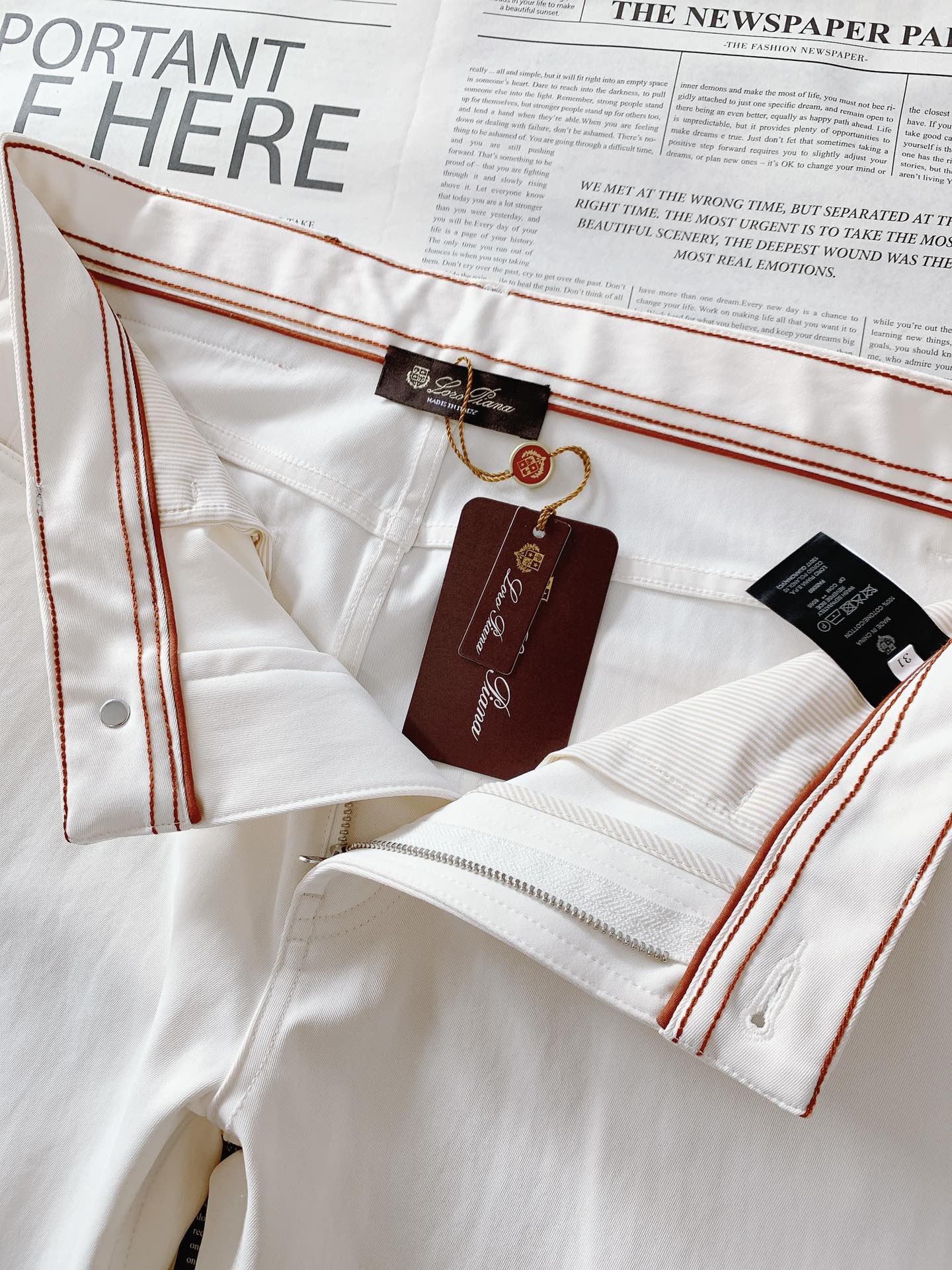 LoroPiana L.P FW早秋新品 商务休闲裤，臻选优质面料打造，贴身舒适，独特设计，缔造简约线条