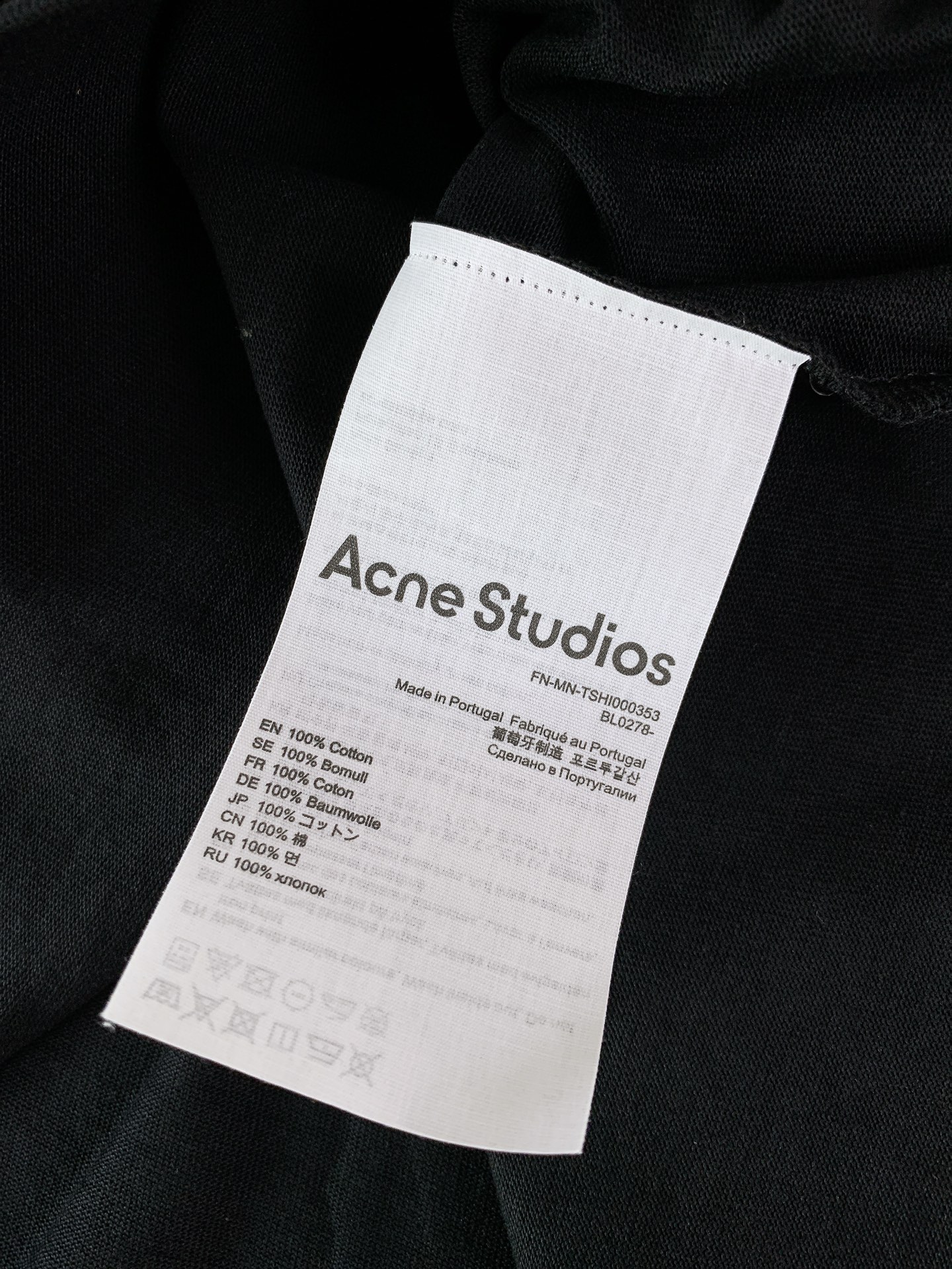 ACNE 艾克妮经典方块笑脸 双色男女同款圆领长袖T恤 打底衫全新秋装🍂 AcneStudios 笑脸印