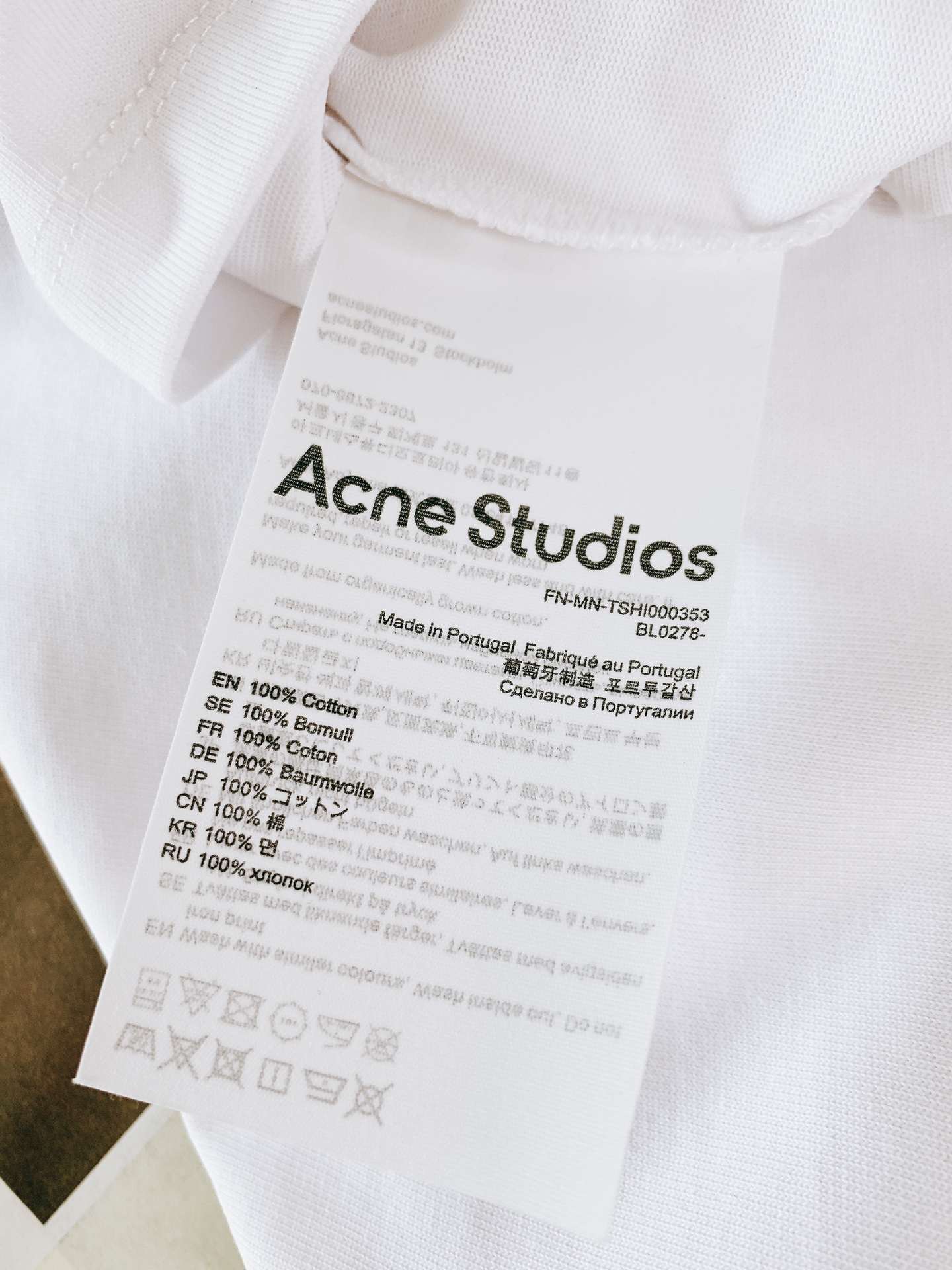 ACNE 艾克妮经典方块笑脸 双色男女同款圆领长袖T恤 打底衫全新秋装🍂 AcneStudios 笑脸印