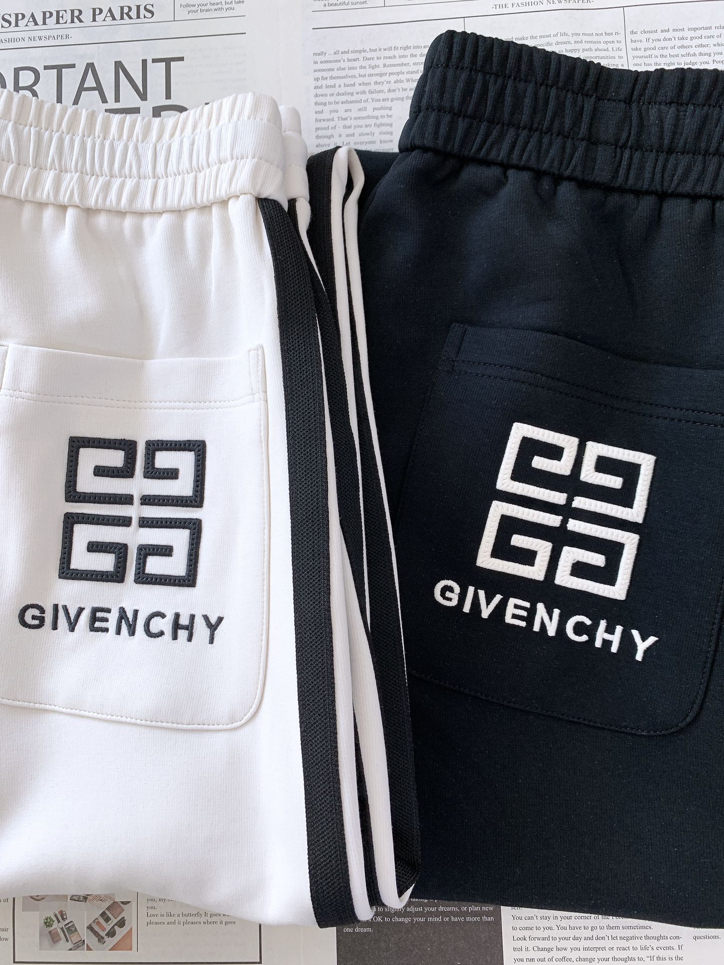 Givenchy 纪梵希 2025FW早秋新品 撞色织带刺绣抽绳休闲裤时尚系列，独特设计，抽绳休闲长裤 