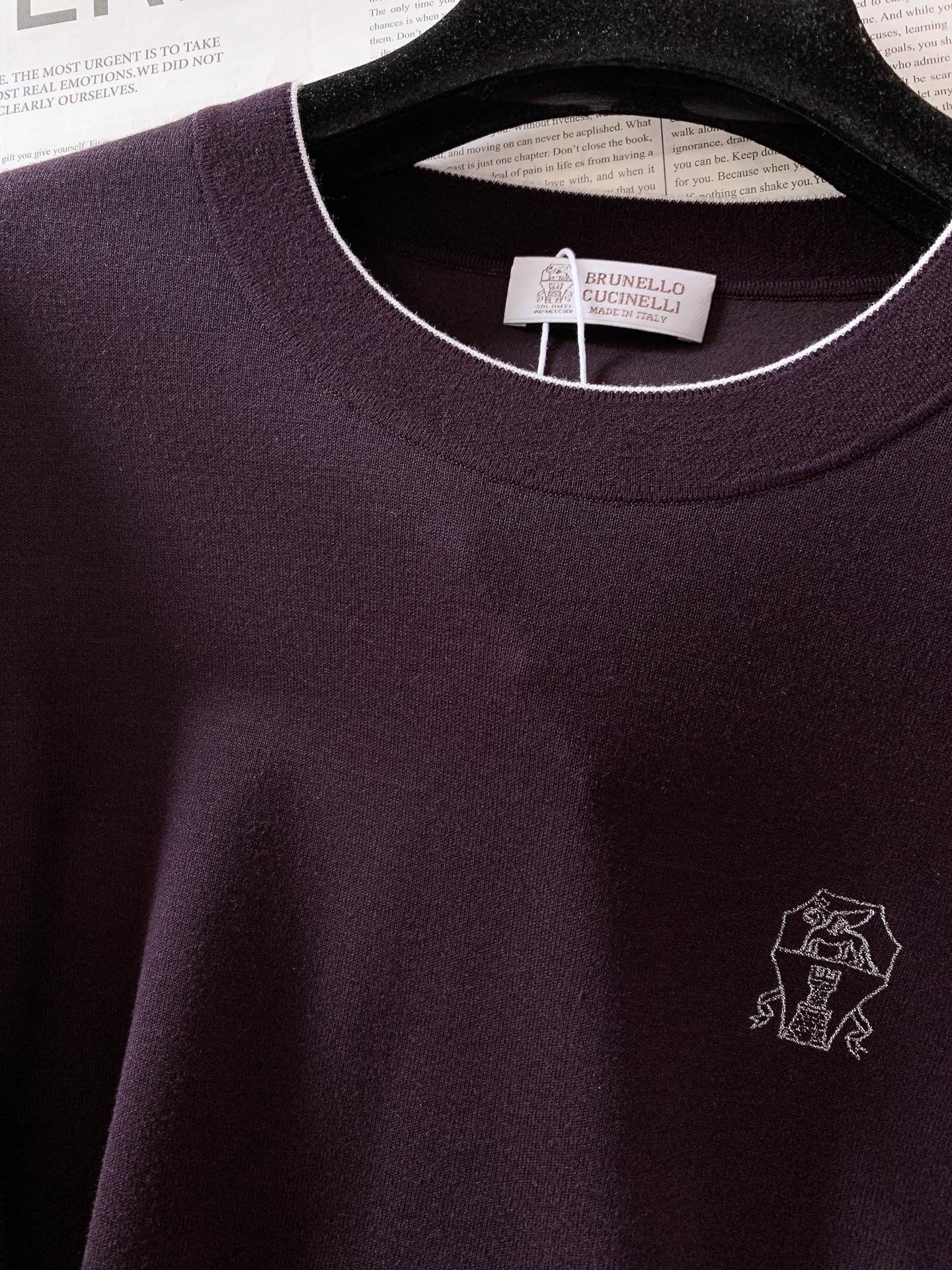 Brunello Cucinelli 布鲁奈罗.库奇内利 2025FW早秋新品 BC极简精粹高级圆领打底