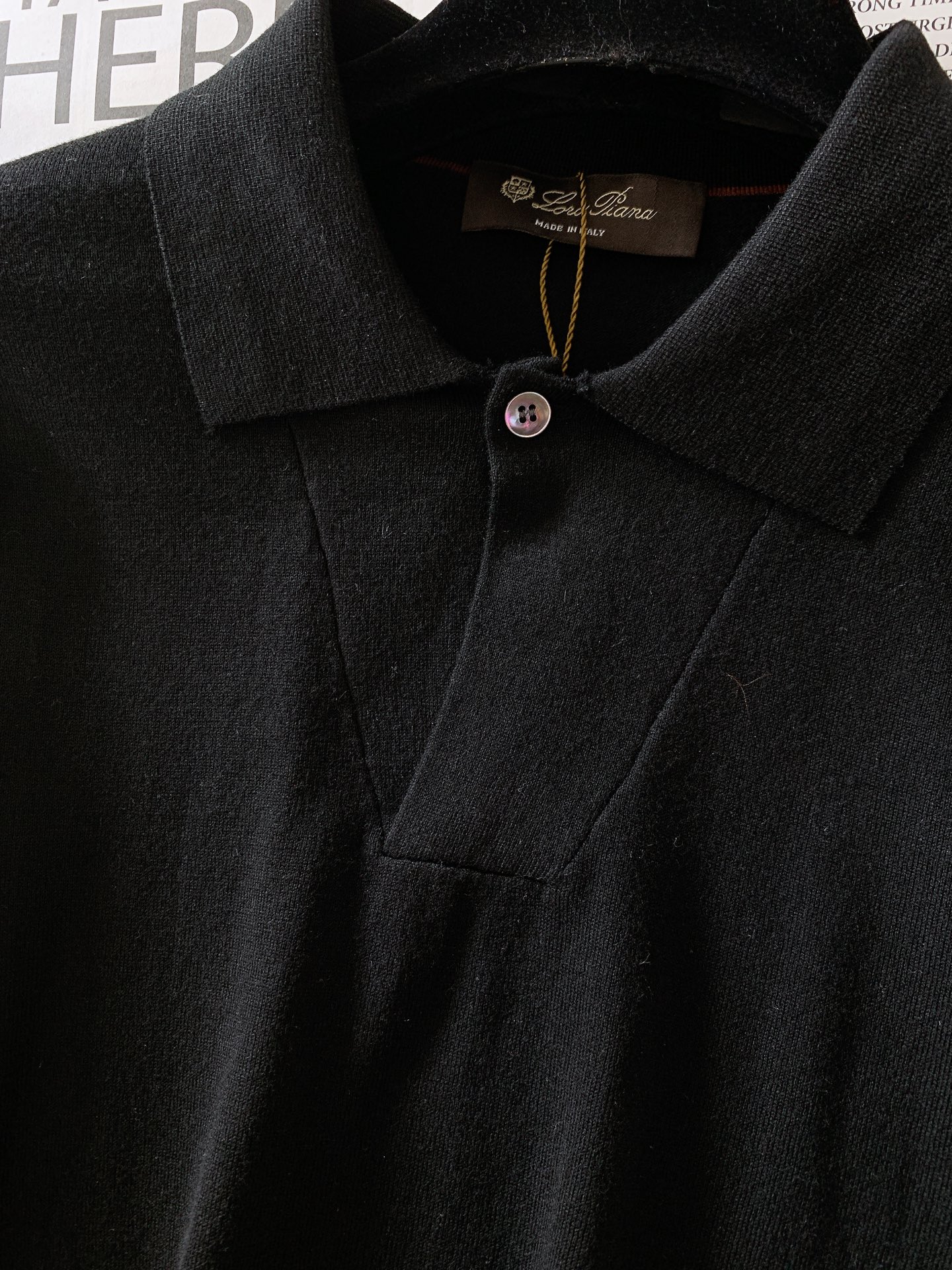 LoroPiana L.P FW早秋新品 lP🆕 男款长袖针织打底衫，精致工艺、高级质感、经典单品，这些