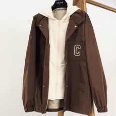  Celine 赛琳 2025FW早秋新品 假两件连帽风衣|解锁秋日穿搭的“层次美学”撞色风衣叠搭连帽  Celine 赛琳 2025FW早秋新品 假两件连帽风衣|解锁秋日穿搭的“层次美学”撞色风衣叠搭连帽