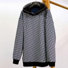 Dior Homme 迪奥·桀傲 满印连帽卫衣外套 满幅Oblique老花提花,蓝白撞色尽显高级复古格调,行走间品牌辨识 Dior Homme 迪奥·桀傲 满印连帽卫衣外套 满幅Oblique老花提花,蓝白撞色尽显高级复古格调,行走间品牌辨识