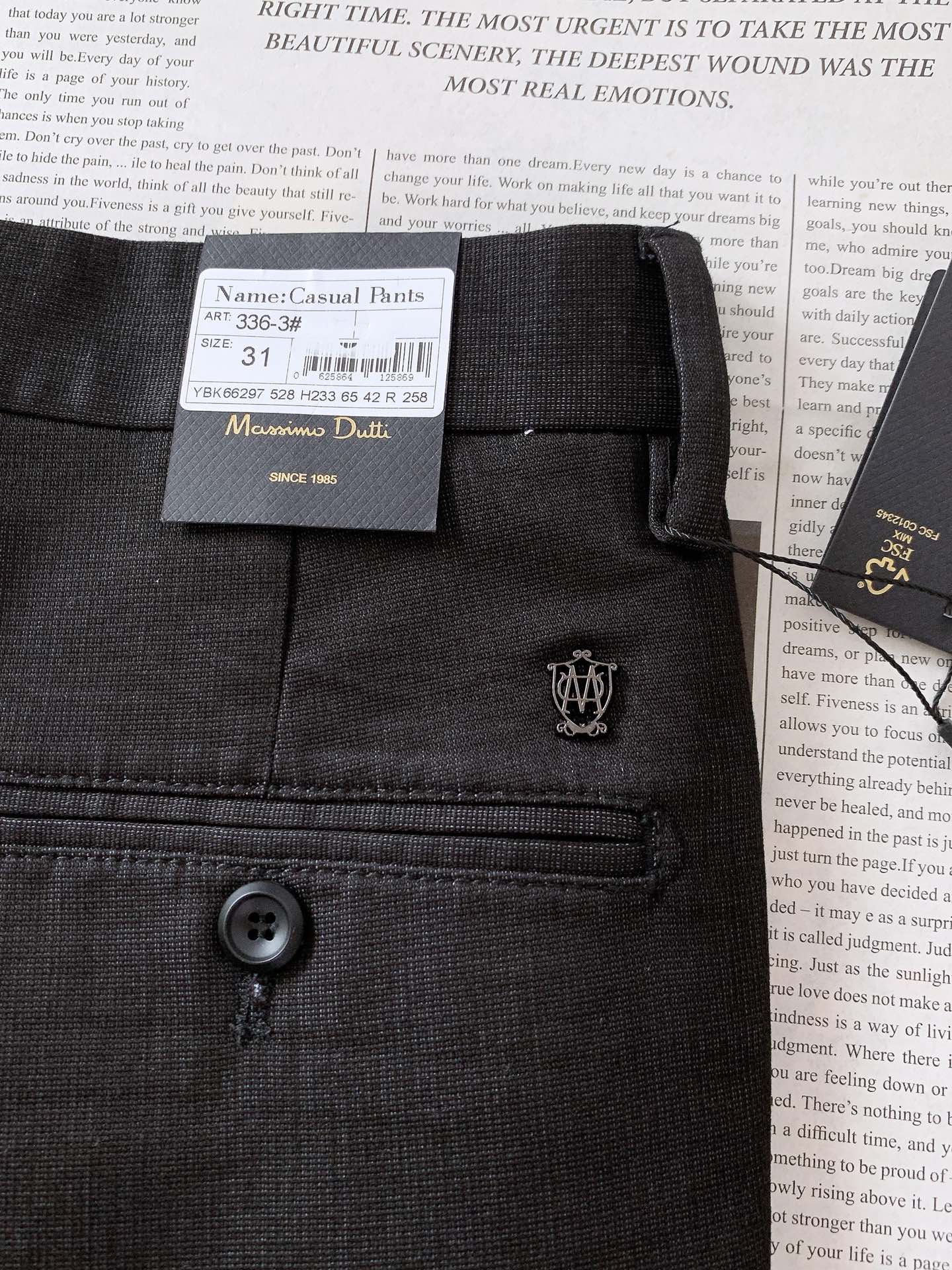Massimo Dutti 麦西姆.杜蒂 2025FW早秋新品 时尚商务休闲裤，臻选优质面料打造，贴身舒