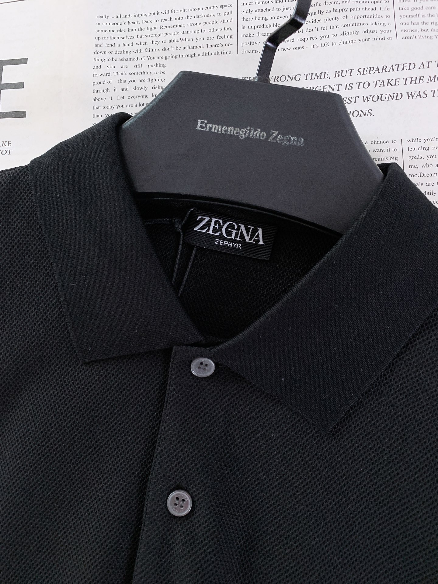 Ermenegildo zegna 杰尼亚 2026SS春夏新品 zEPHYR系列高端Polo衫。顶级1