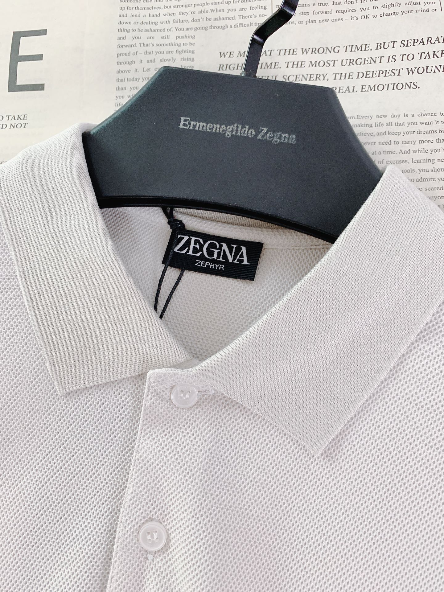 Ermenegildo zegna 杰尼亚 2026SS春夏新品 zEPHYR系列高端Polo衫。顶级1
