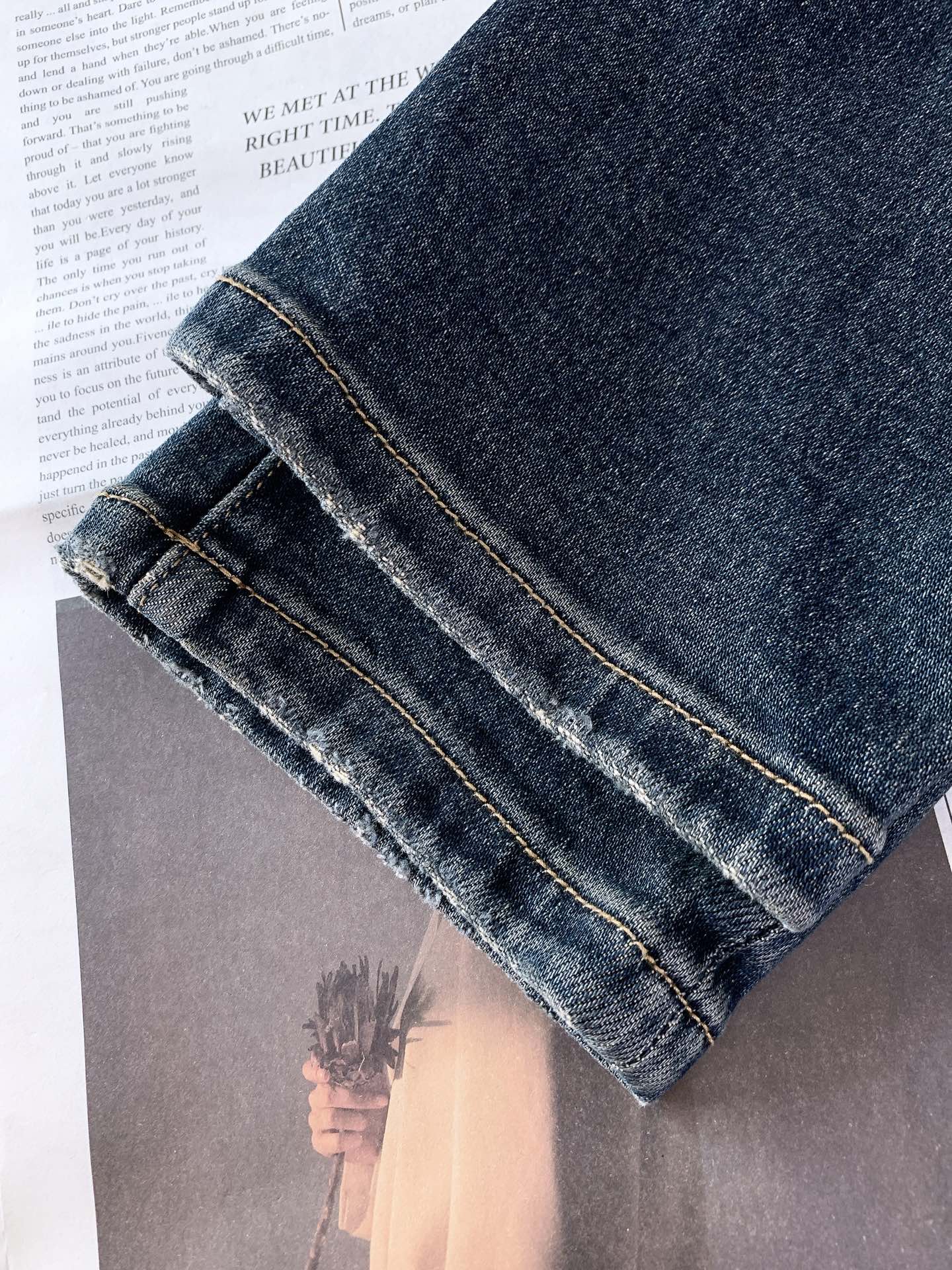 LouisVuitton 路易威登 2026SS早春新品复古做旧渐变牛仔裤👖精选12oz重磅高支丹宁牛仔