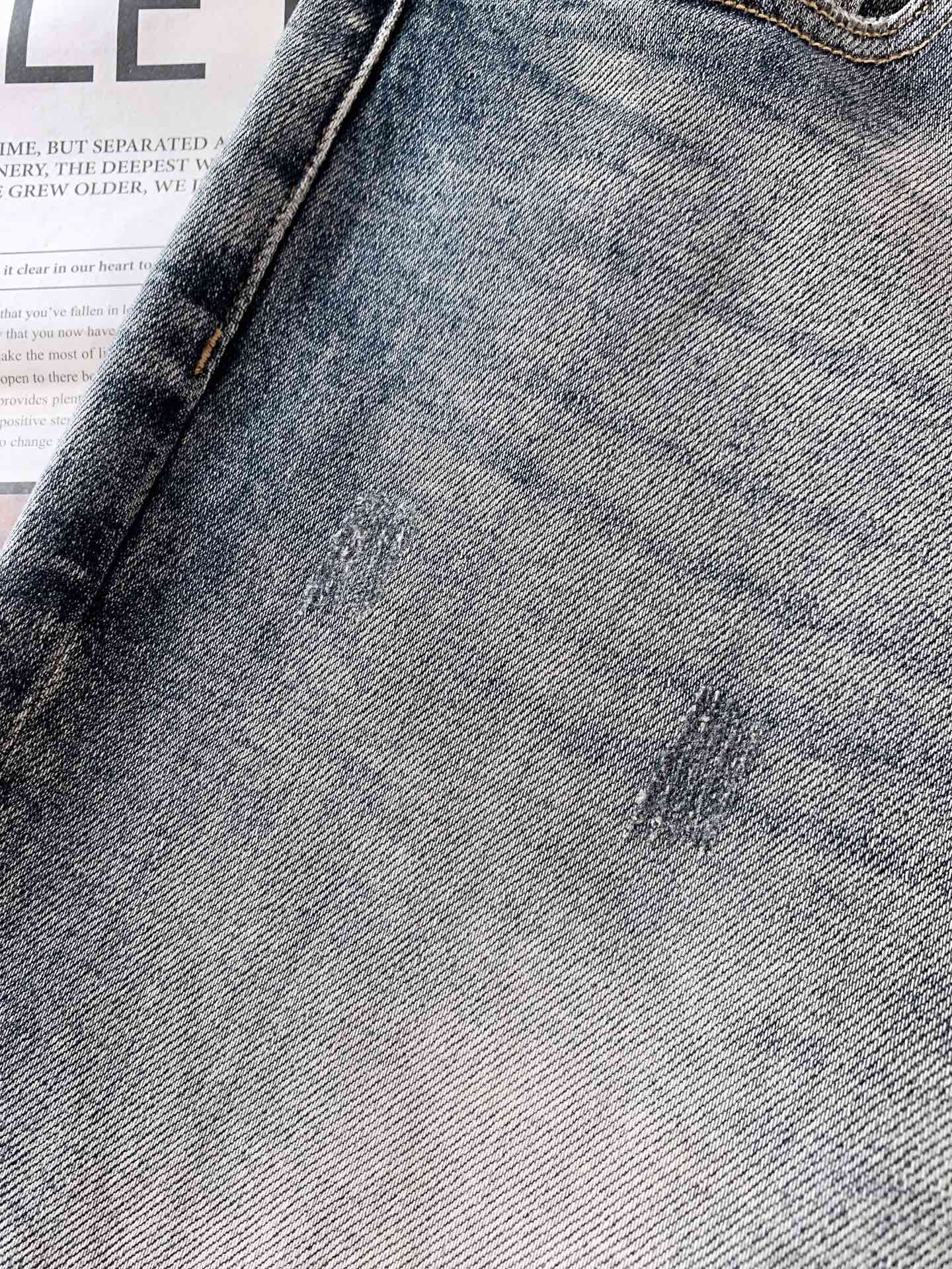 LouisVuitton 路易威登 2026SS早春新品复古做旧渐变牛仔裤👖精选12oz重磅高支丹宁牛仔