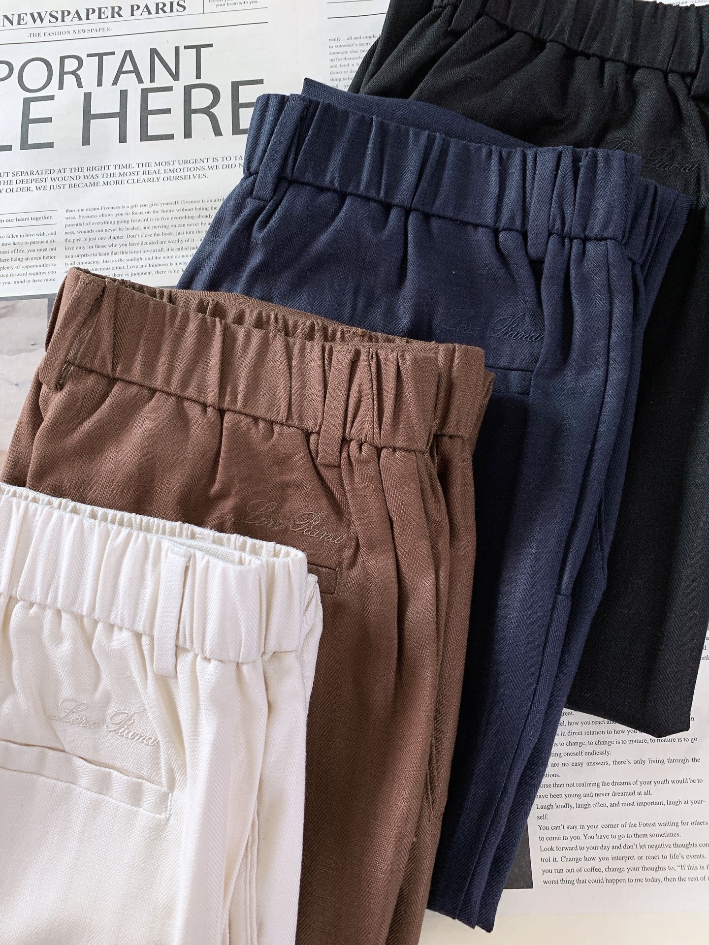 LoroPiana L.P SS早春新品意式轻奢肌理休闲裤👖Loro Piana经典爆款，解锁松弛高级穿
