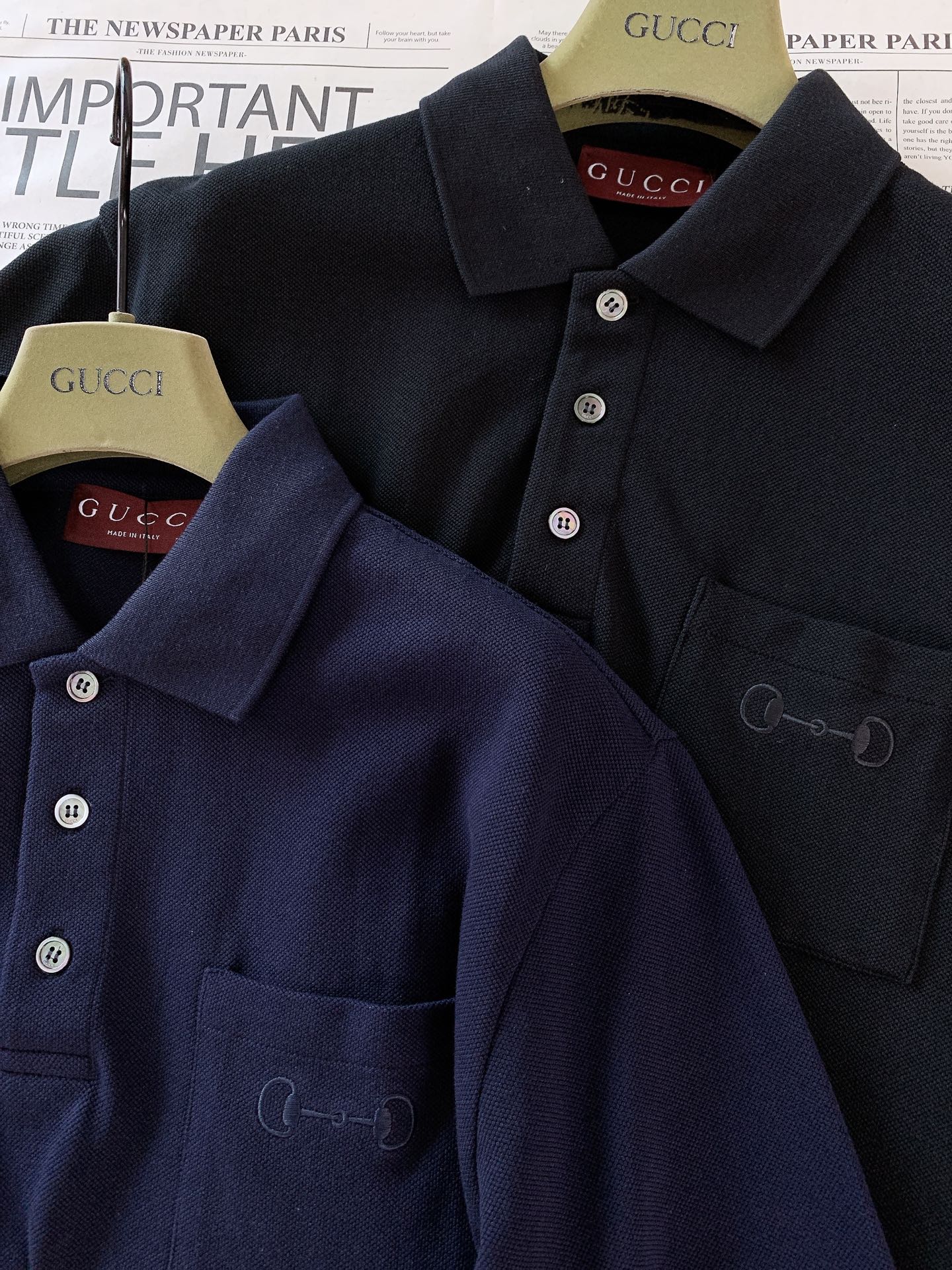 Gucci 古驰 2026SS春夏新品经典马衔扣刺绣Polo衫全新上架轻奢Polo短袖。精选高密珠地纯棉