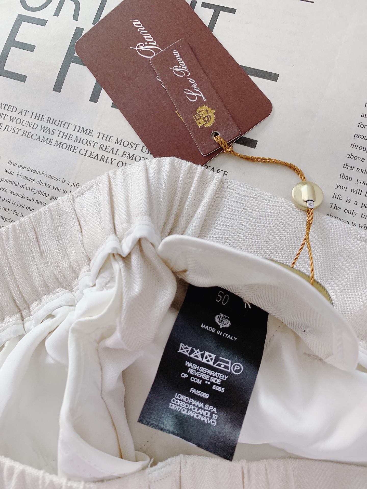 LoroPiana L.P SS早春新品意式轻奢肌理休闲裤👖Loro Piana经典爆款，解锁松弛高级穿