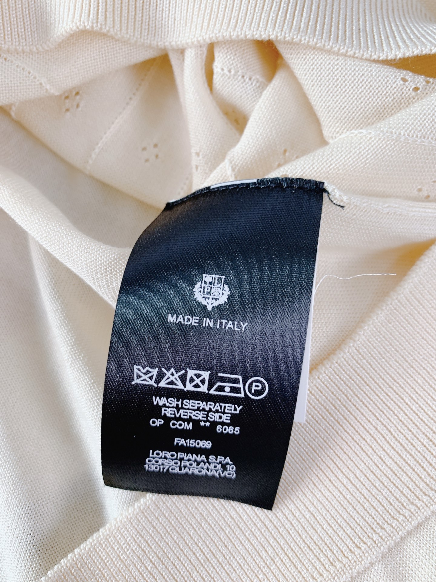 LoroPiana L.P SS春夏新品意式镂空针织PoLo｜轻奢高阶夏季刚需Loro Piana经典绅