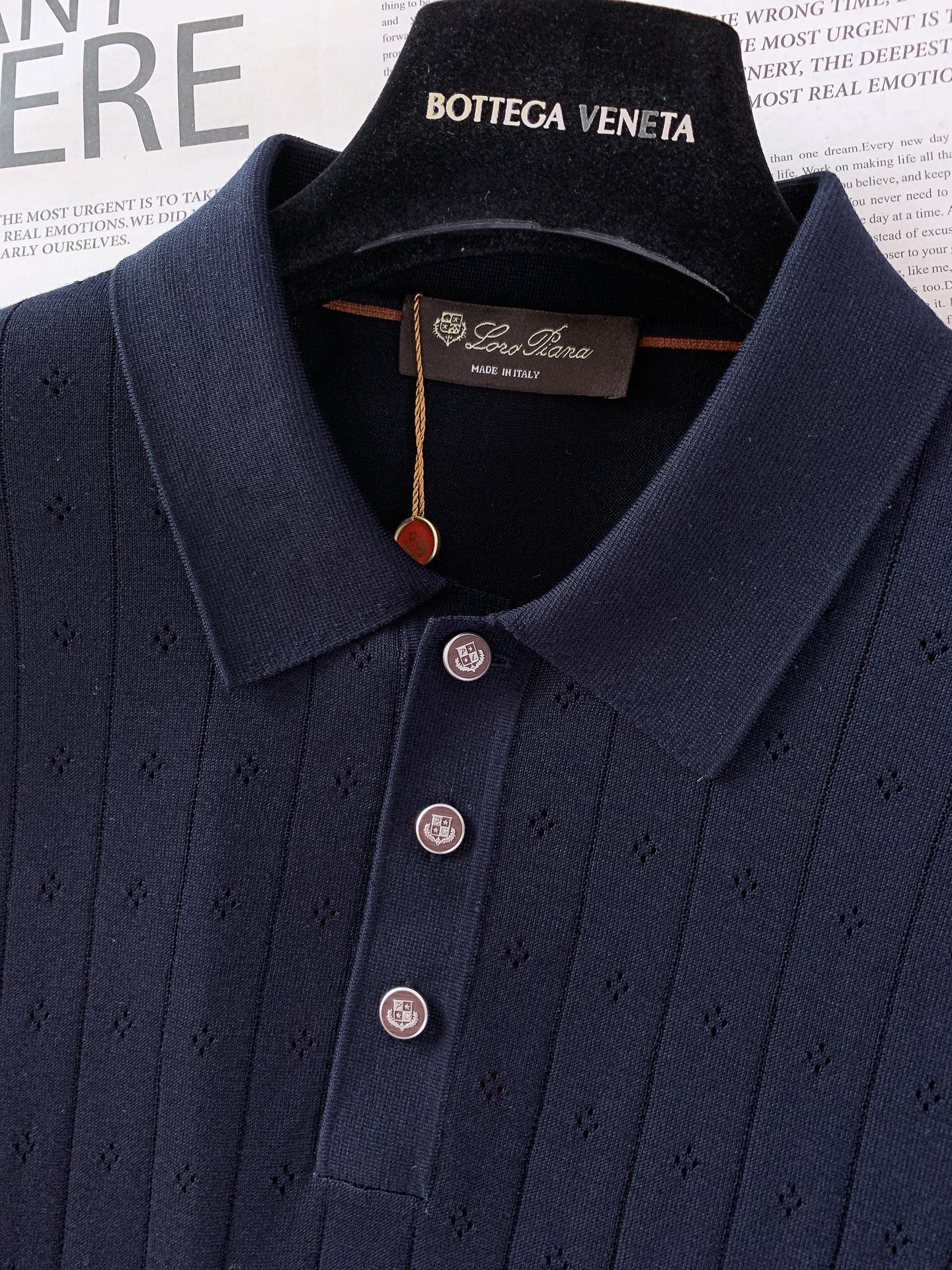 LoroPiana L.P SS春夏新品意式镂空针织PoLo｜轻奢高阶夏季刚需Loro Piana经典绅