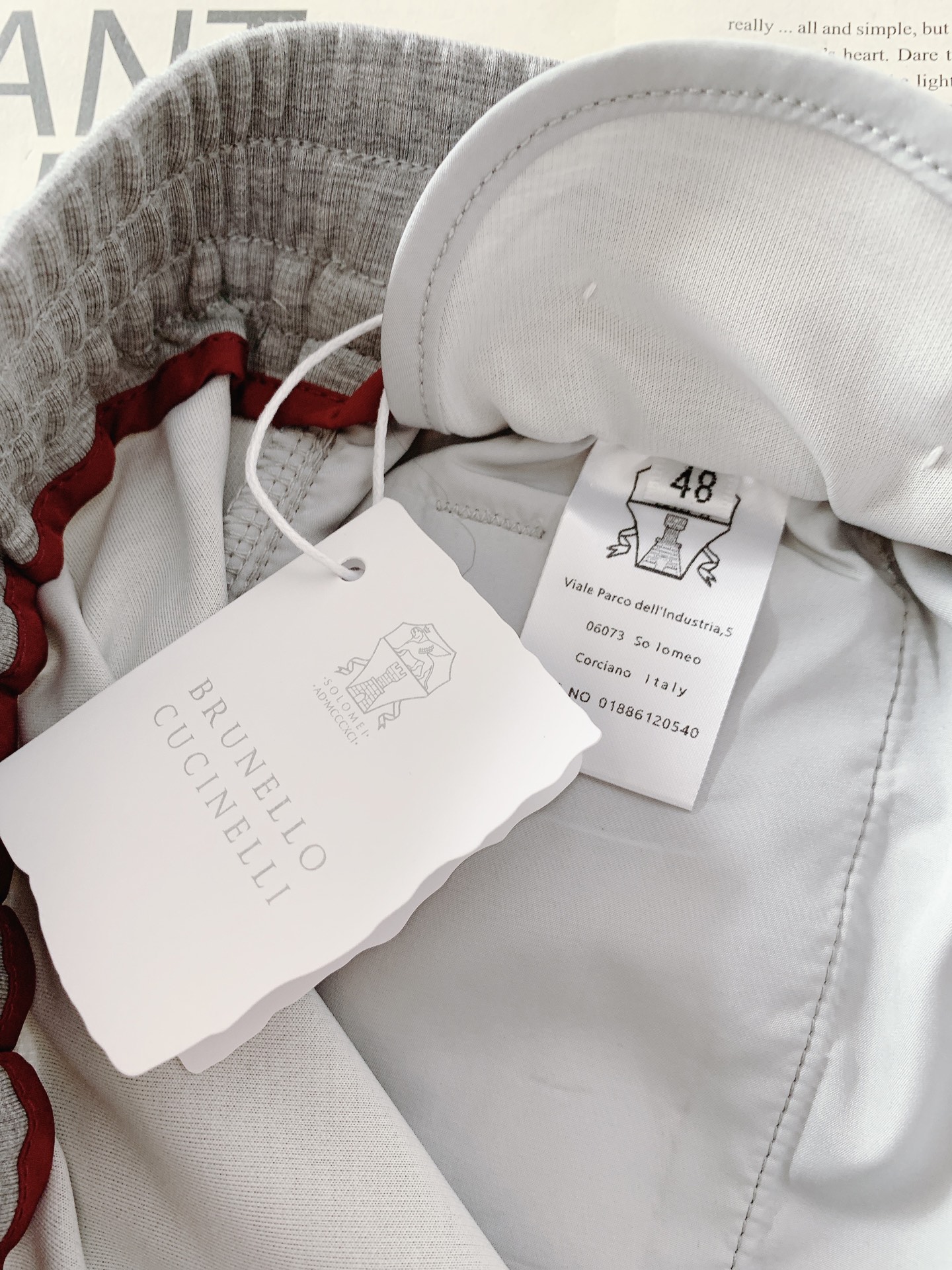 Brunello Cucinelli 布鲁奈罗.库奇内利 2026SS早春新品BC意式肌理休闲裤。高阶经