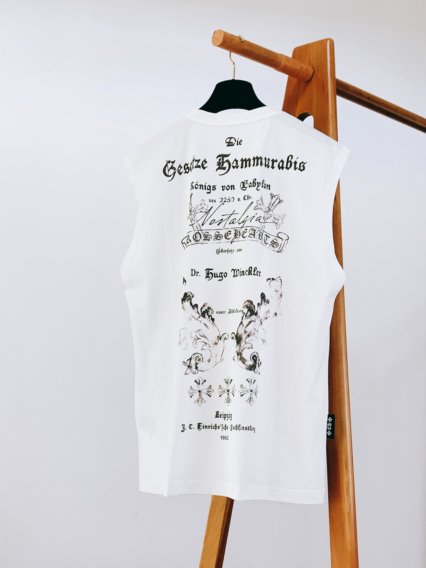 Chrome Hearts 克罗心 2026SS春夏新品 哥特十字架无袖背心🎽暗黑潮人夏日刚需款重磅精梳