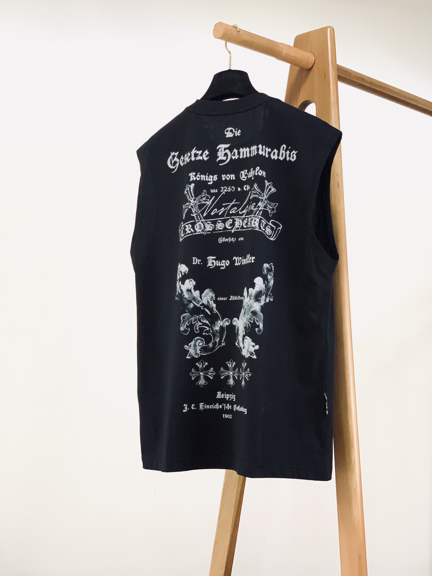 Chrome Hearts 克罗心 2026SS春夏新品 哥特十字架无袖背心🎽暗黑潮人夏日刚需款重磅精梳