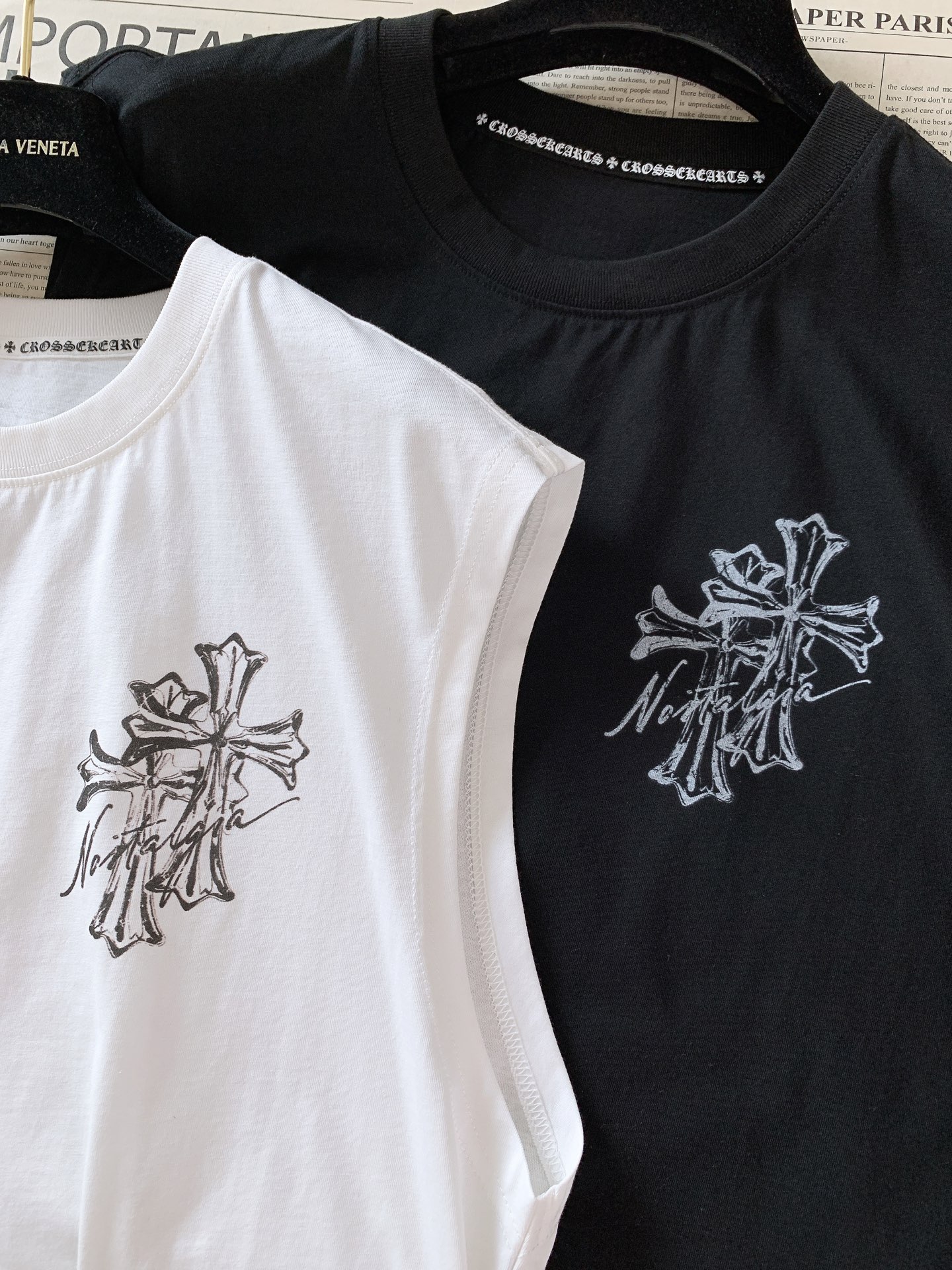 Chrome Hearts 克罗心 2026SS春夏新品 哥特十字架无袖背心🎽暗黑潮人夏日刚需款重磅精梳