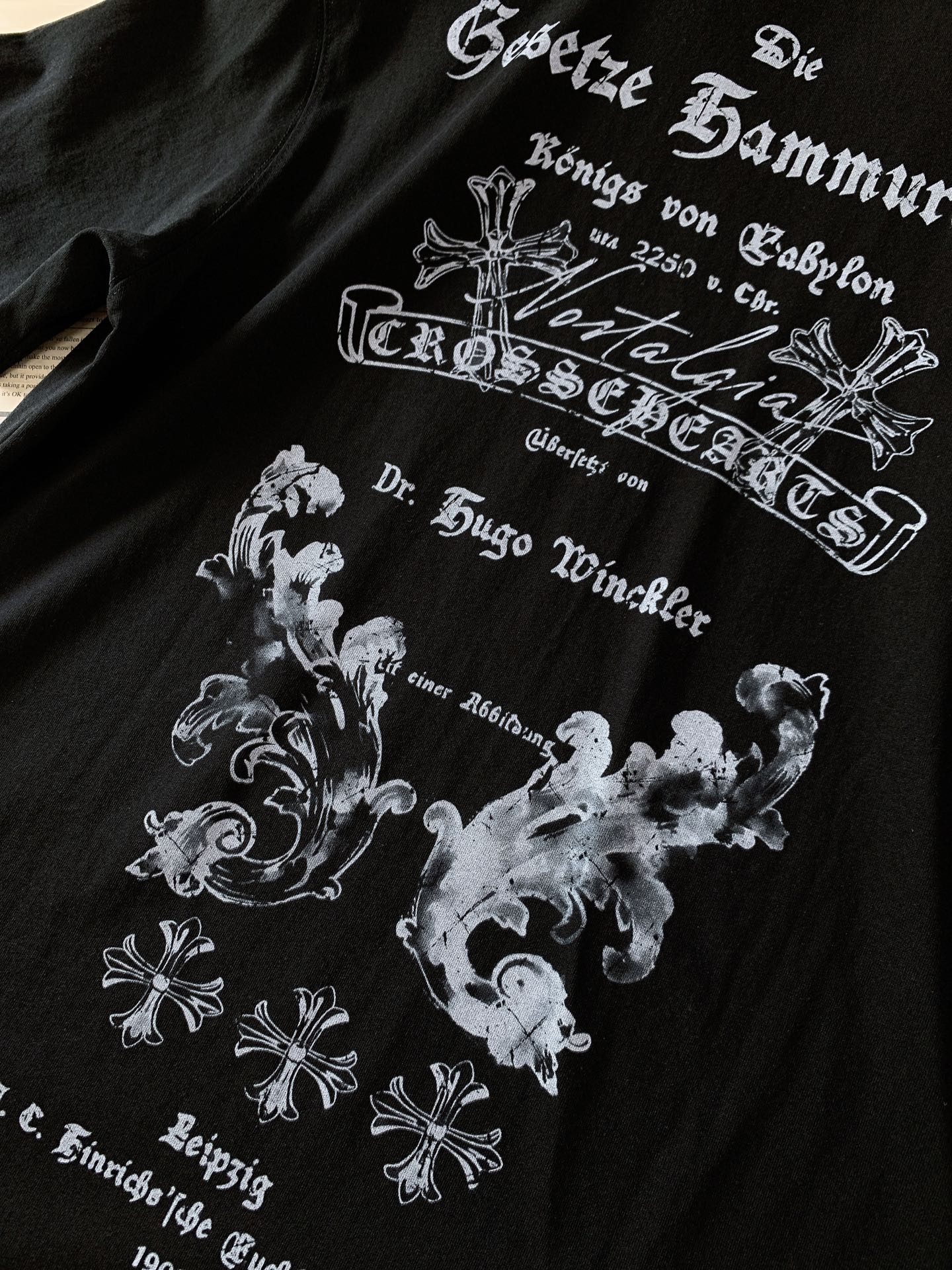 Chrome Hearts 克罗心 2026SS春夏新品 哥特十字架短袖👕美式潮人刚需款重磅双纱精梳棉打