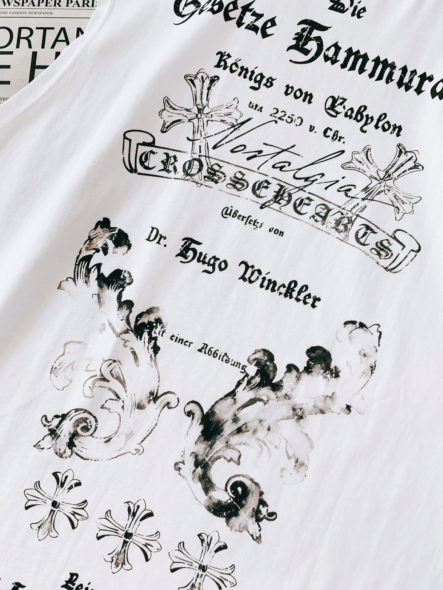 Chrome Hearts 克罗心 2026SS春夏新品 哥特十字架无袖背心🎽暗黑潮人夏日刚需款重磅精梳