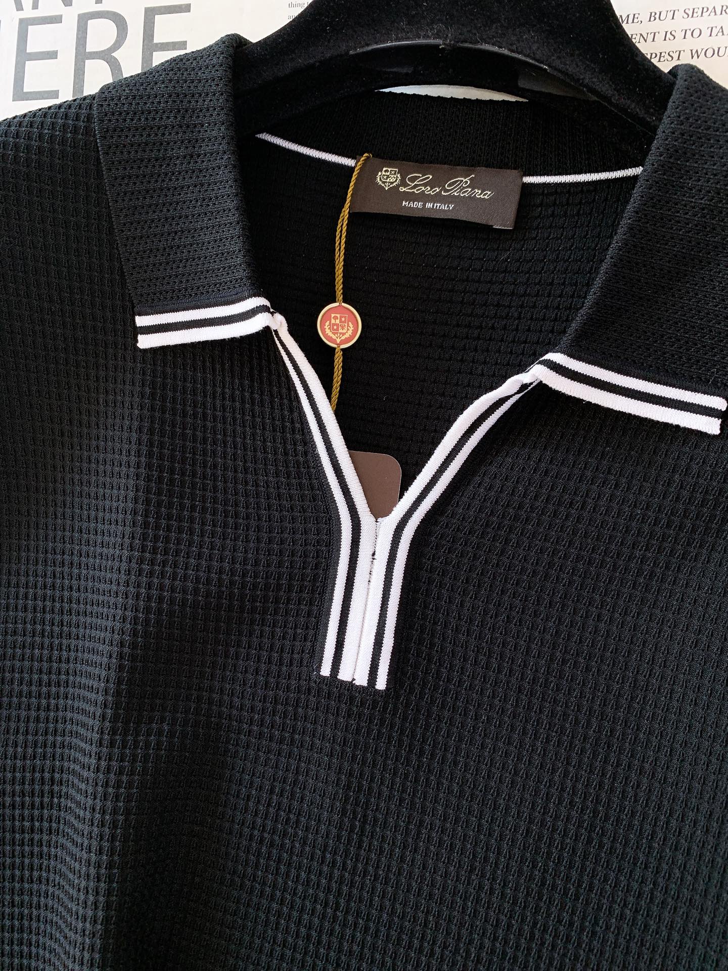 LoroPiana L.P SS春夏新品Loro Piana意式轻奢镂空Polo👕夏日刚需冰感针织面料，