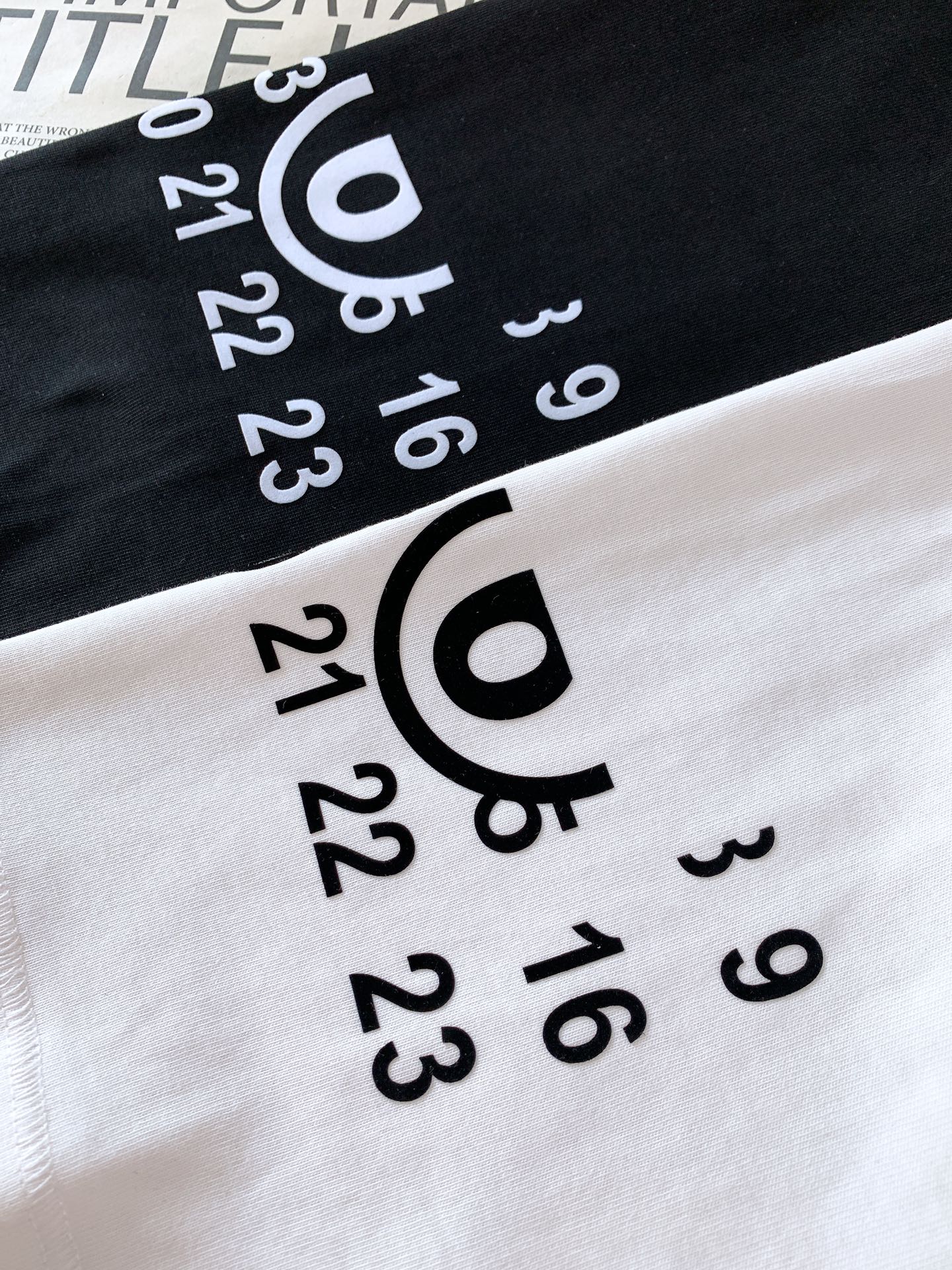 Maison Margiela MM6 马丁马吉拉 2026SS春夏新品数字印花重磅短袖👕复古高街天花板