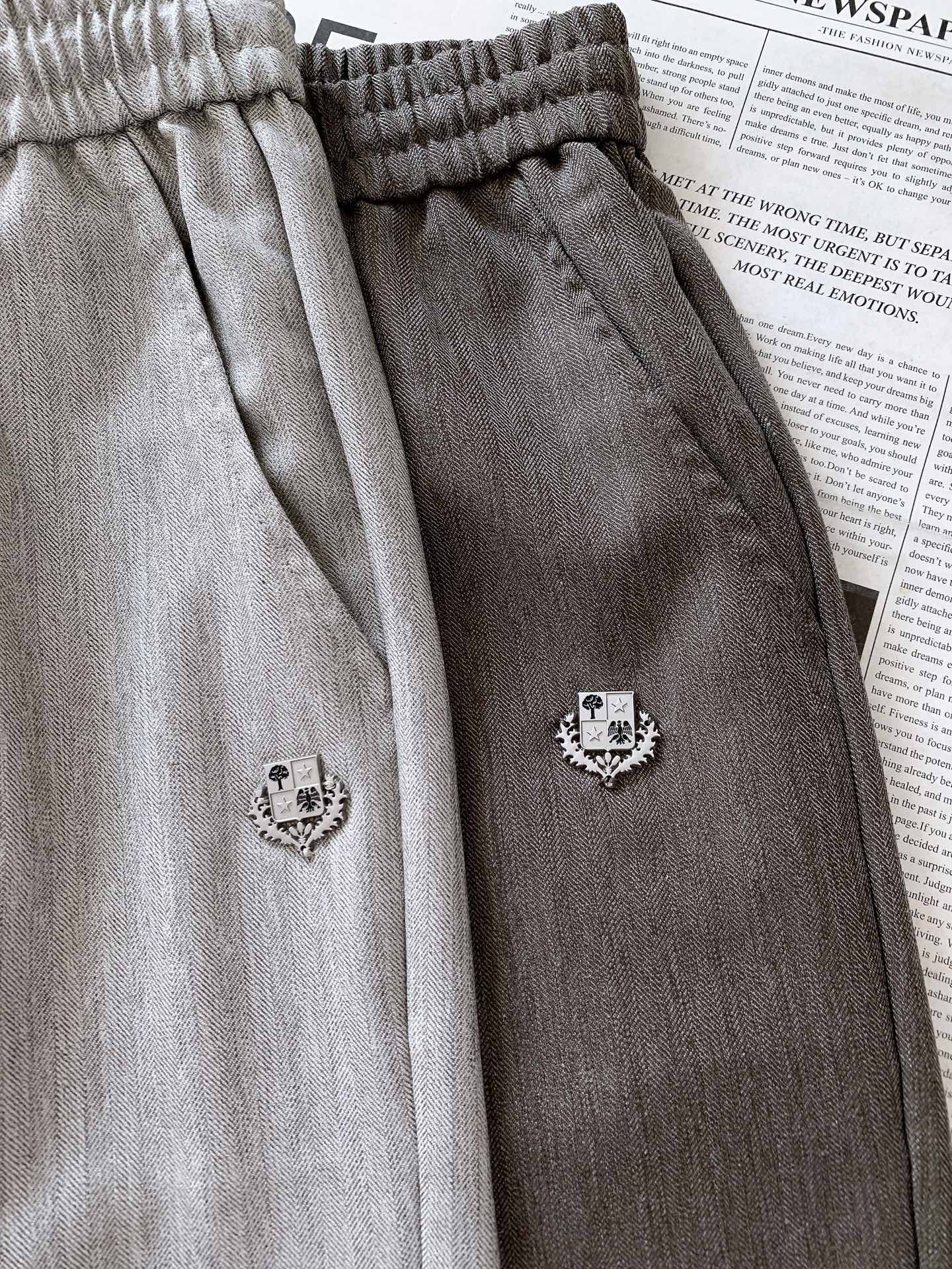 LoroPiana L.P SS春夏新品Loro Piana意式人字纹轻奢短裤🩳男士夏日质感神裤告别廉价