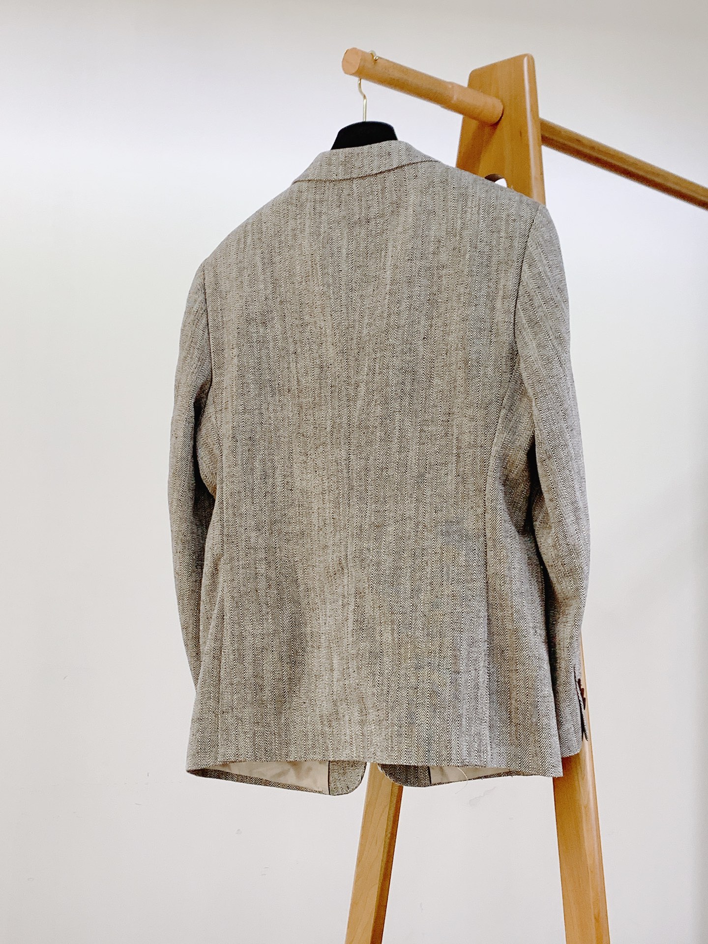 LoroPiana L.P SS早春新品高定人字纹休闲西装｜雅痞绅士的衣橱刚需进口羊毛亚麻混纺材质，天然