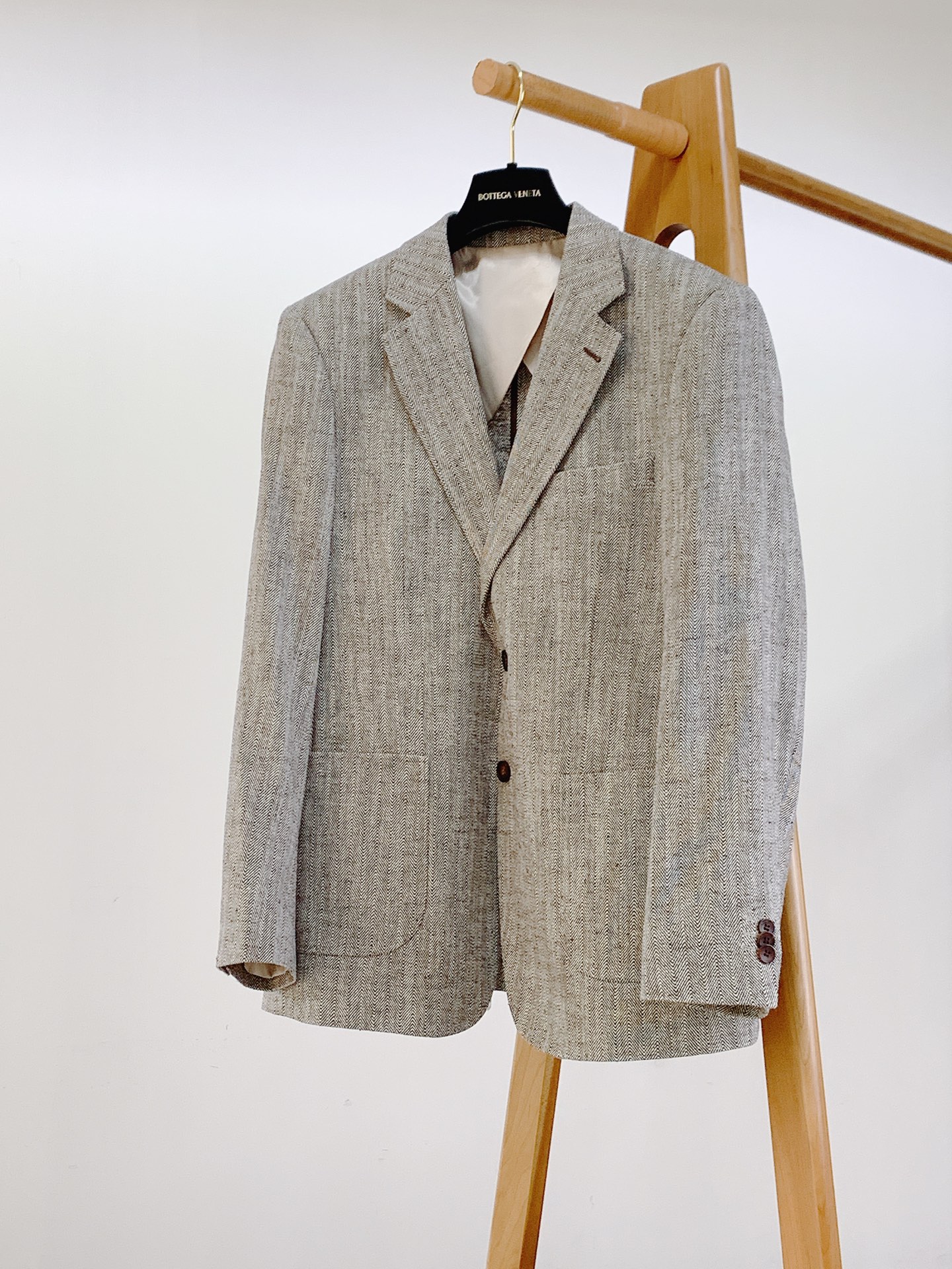 LoroPiana L.P SS早春新品高定人字纹休闲西装｜雅痞绅士的衣橱刚需进口羊毛亚麻混纺材质，天然