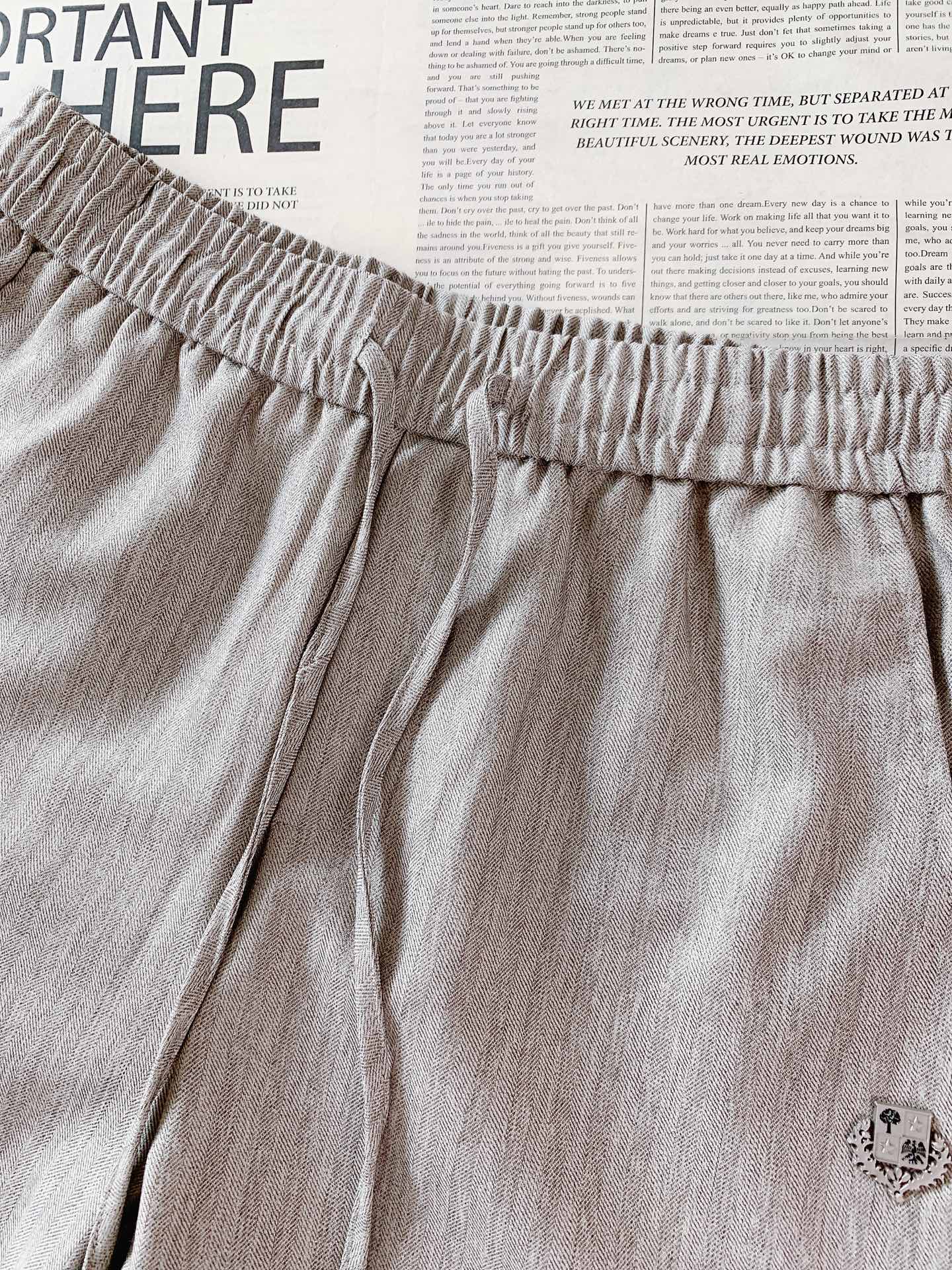 LoroPiana L.P SS春夏新品Loro Piana意式人字纹轻奢短裤🩳男士夏日质感神裤告别廉价