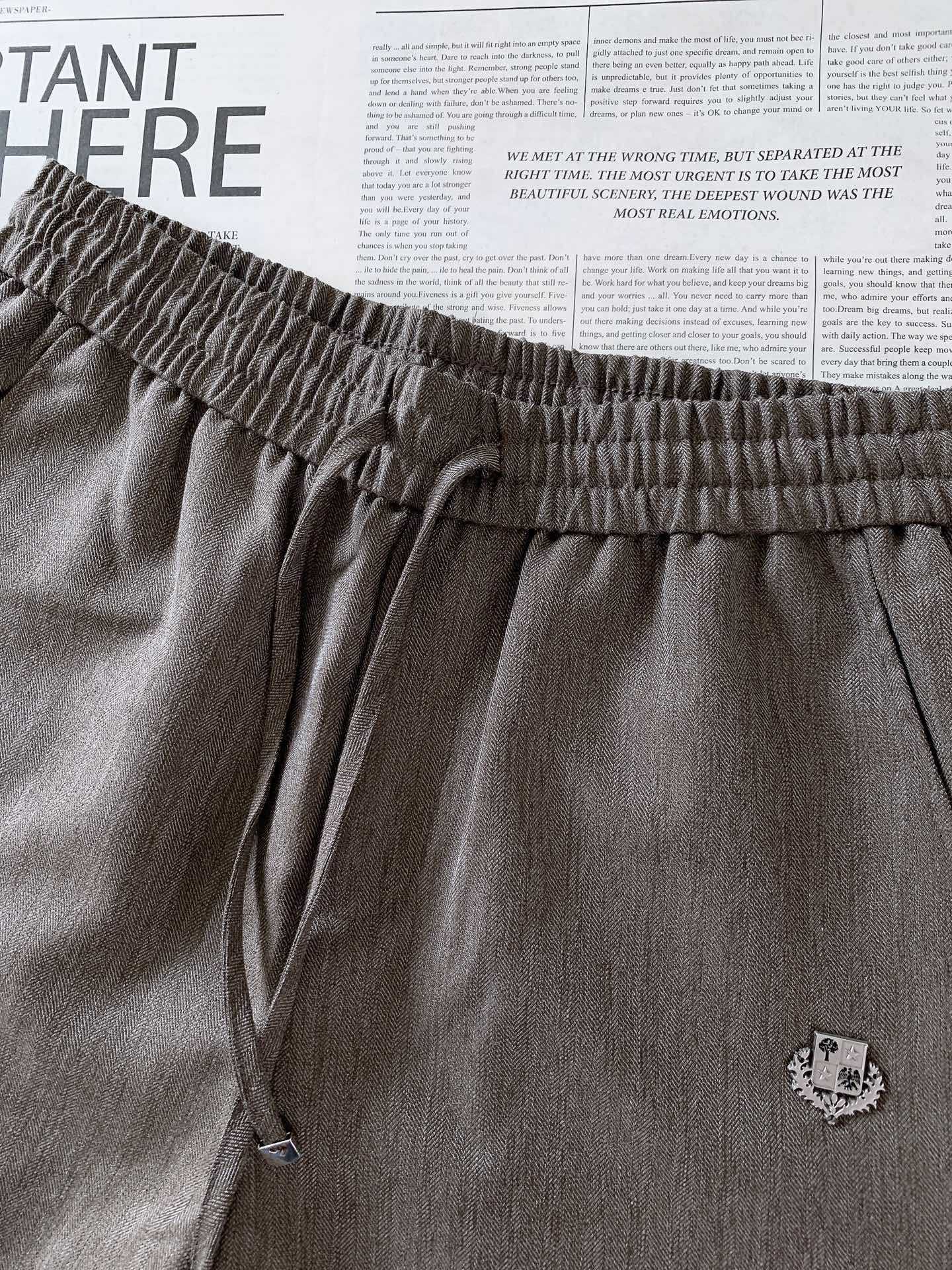 LoroPiana L.P SS春夏新品Loro Piana意式人字纹轻奢短裤🩳男士夏日质感神裤告别廉价