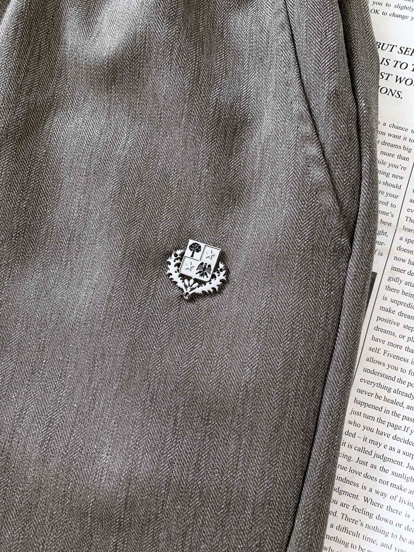 LoroPiana L.P SS春夏新品Loro Piana意式人字纹轻奢短裤🩳男士夏日质感神裤告别廉价