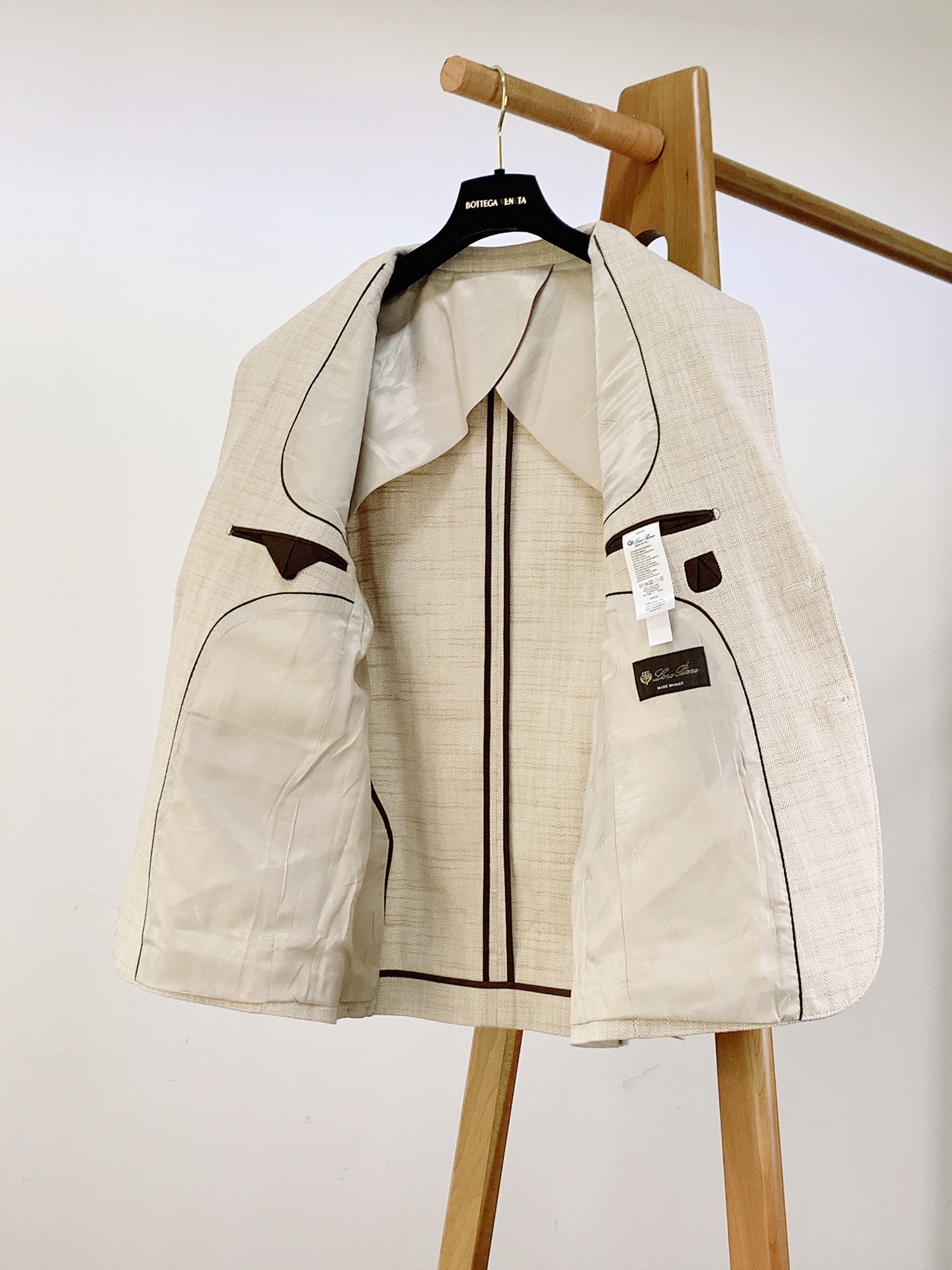 LoroPiana L.P SS早春新品高定人字纹休闲西装｜雅痞绅士的衣橱刚需进口羊毛亚麻混纺材质，天然