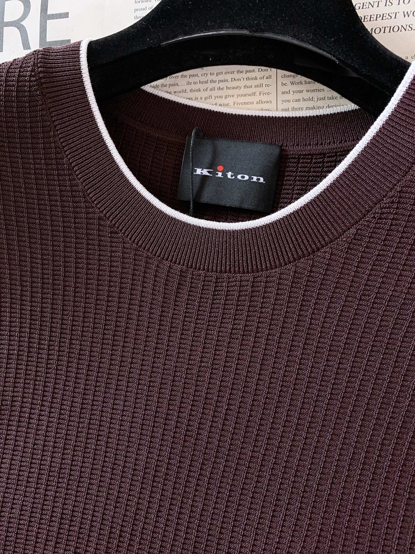 Kiton 奇顿 2026SS春夏新品那不勒斯顶奢镂空针织短袖👕源自意大利那不勒斯工坊的匠心单品，采用品