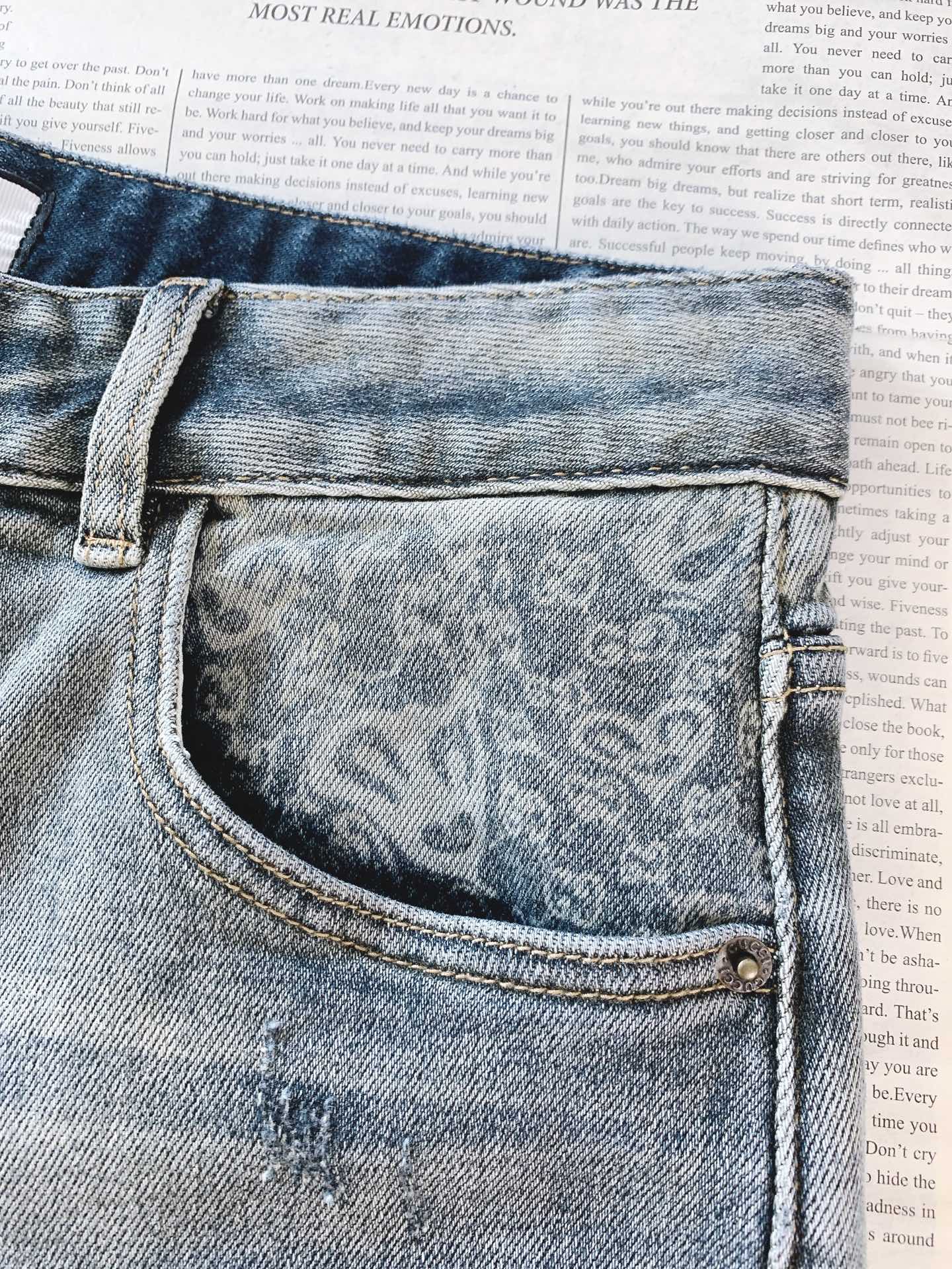 Gucci 古驰 2026SS春夏新品佩斯利印花牛仔短裤🩳高支重磅牛仔布料，复古渐变蓝做旧质感出众微弹面