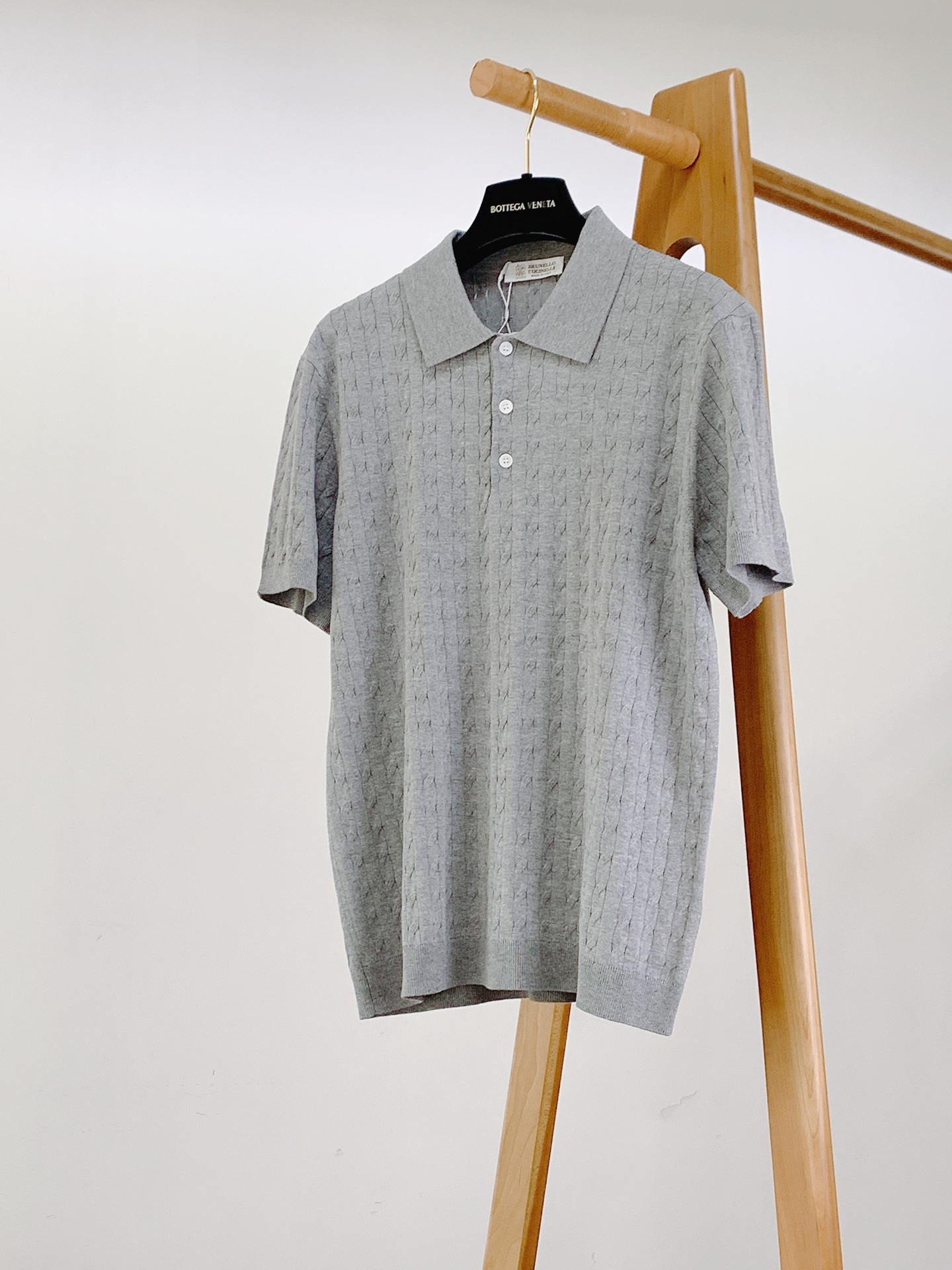 Brunello Cucinelli 布鲁奈罗.库奇内利 2026SS春夏新品经典绞花针织Polo衫高支