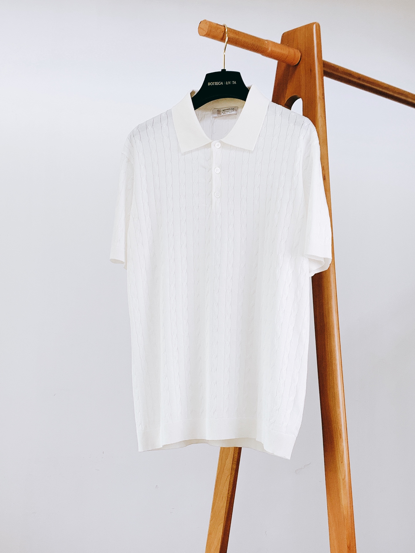 Brunello Cucinelli 布鲁奈罗.库奇内利 2026SS春夏新品经典绞花针织Polo衫高支