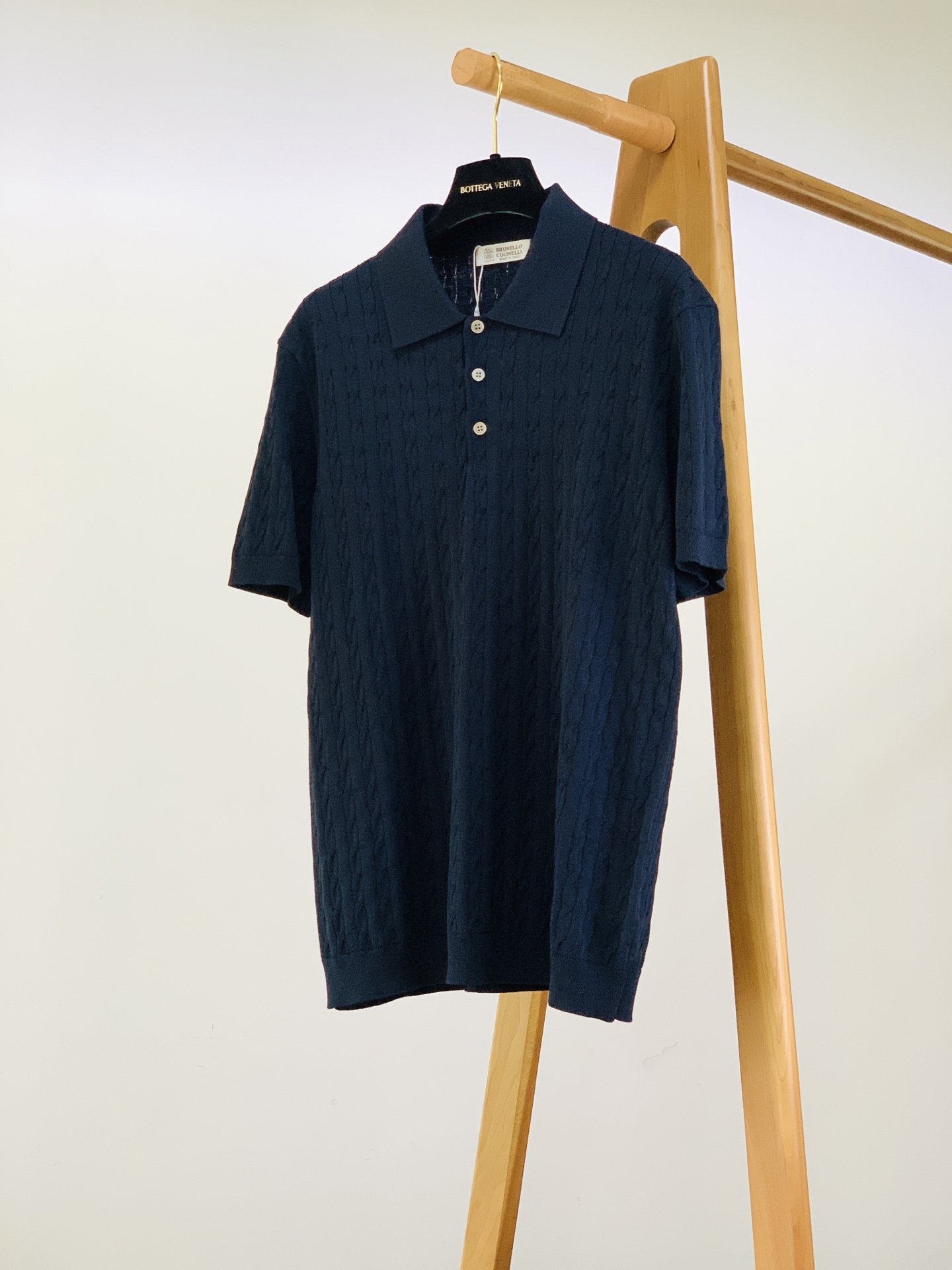 Brunello Cucinelli 布鲁奈罗.库奇内利 2026SS春夏新品经典绞花针织Polo衫高支
