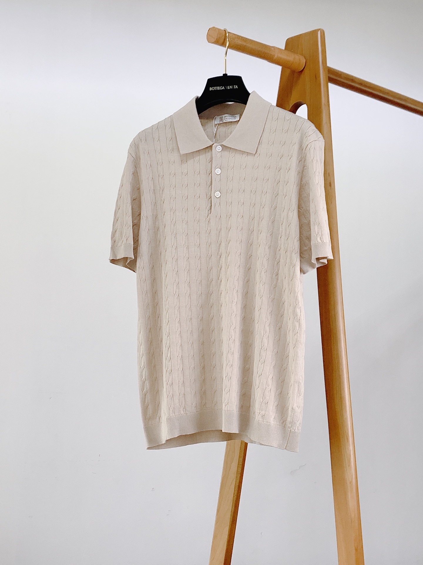Brunello Cucinelli 布鲁奈罗.库奇内利 2026SS春夏新品经典绞花针织Polo衫高支