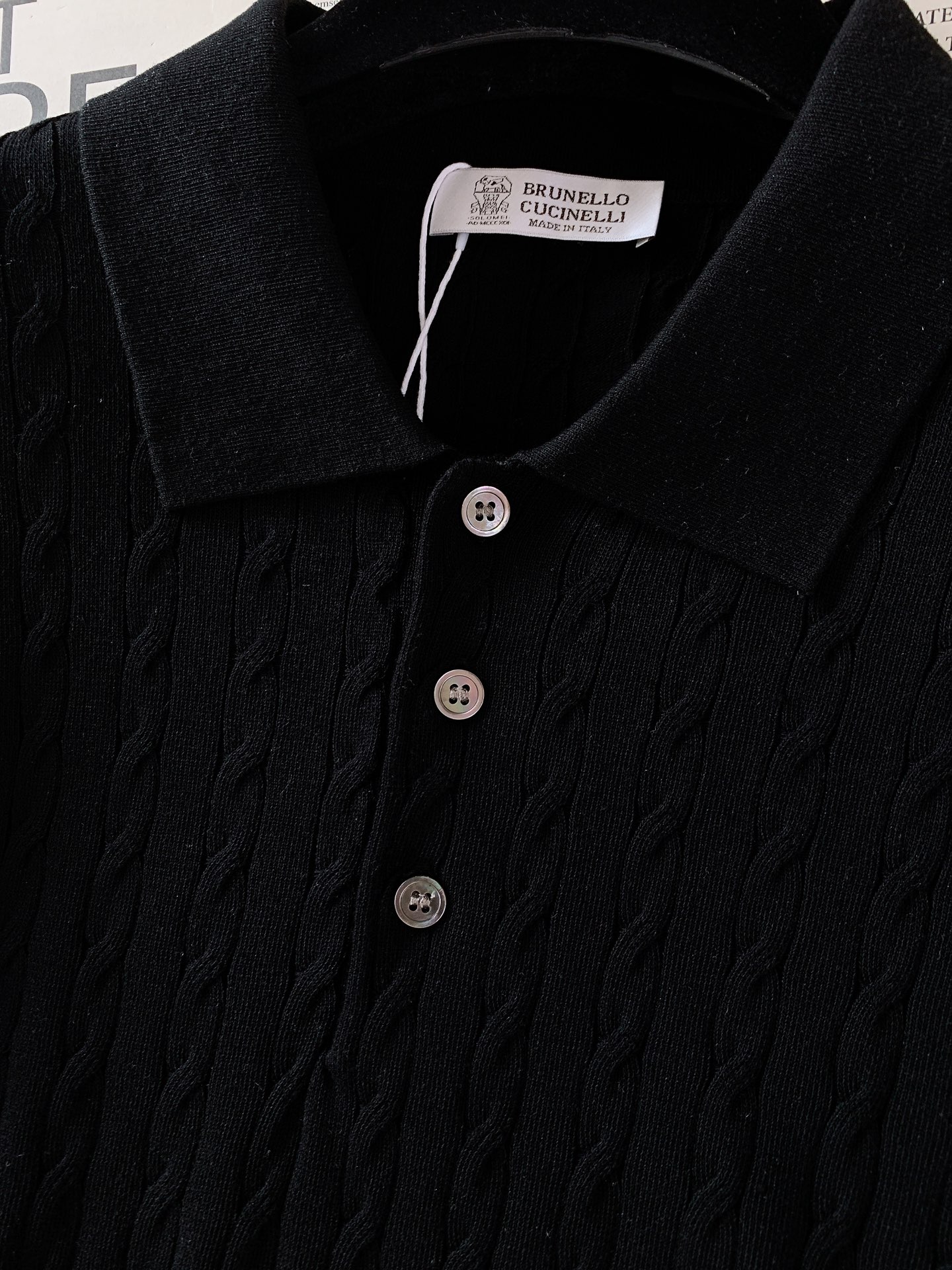 Brunello Cucinelli 布鲁奈罗.库奇内利 2026SS春夏新品经典绞花针织Polo衫高支