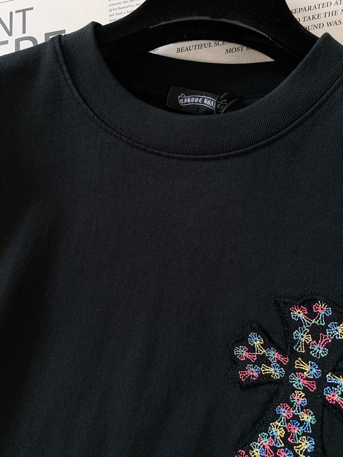 Chrome Hearts 克罗心 2026SS春夏新品 彩色十字架刺绣T恤260g重磅双股精梳棉｜硬挺