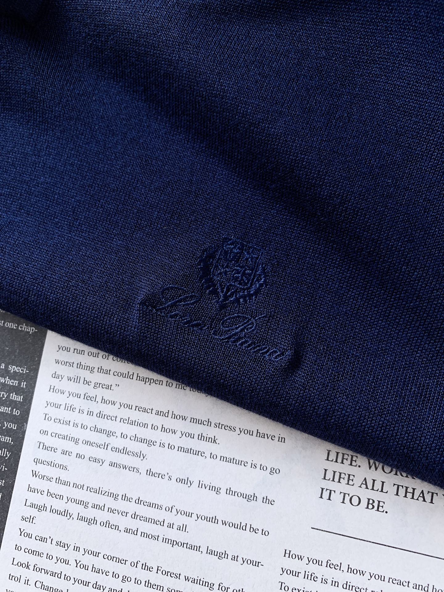 LoroPiana L.P SS春夏新品 Loro Piana翻领针织短袖材质 桑蚕丝混纺尺寸	M	  