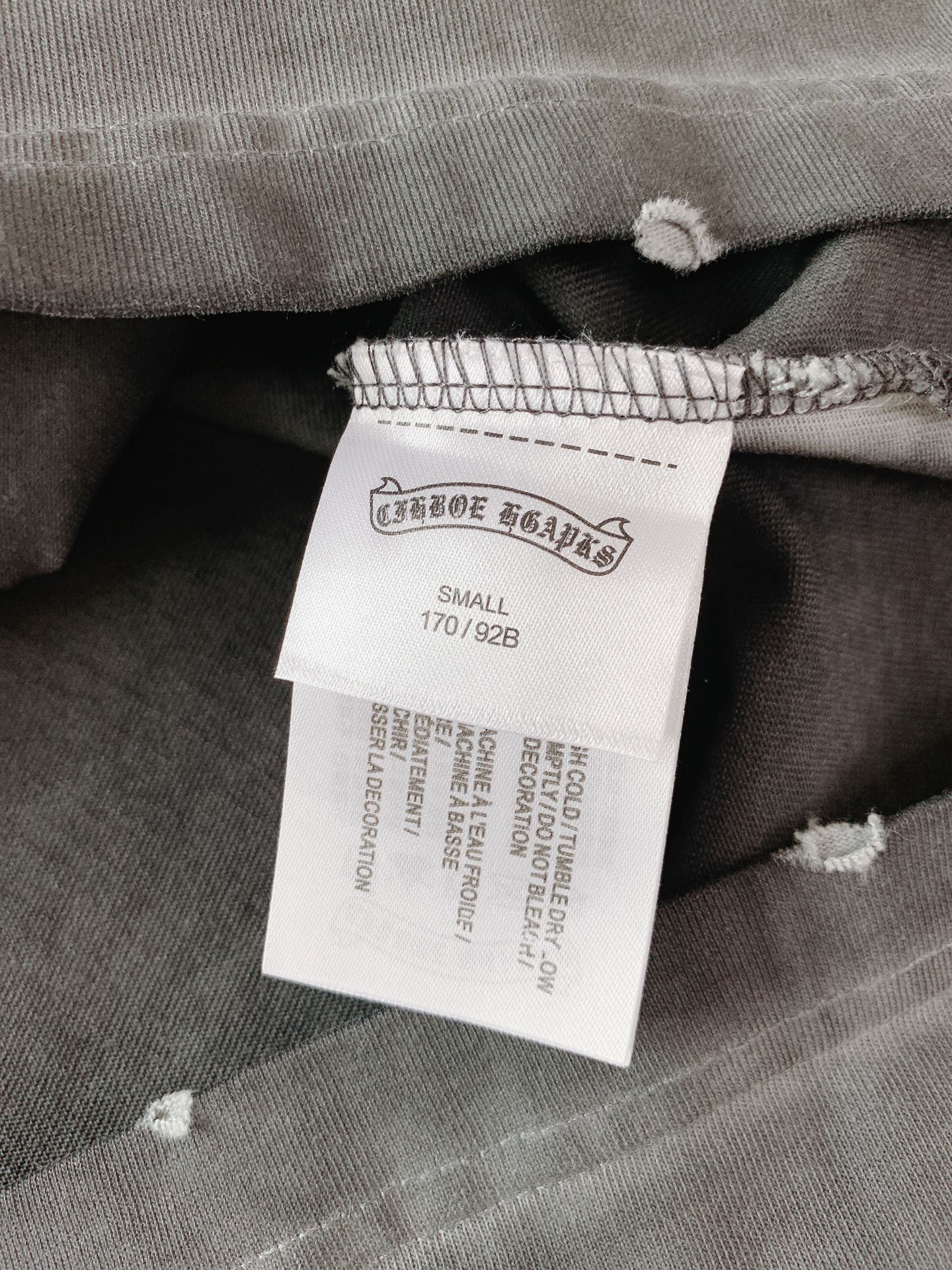 Chrome Hearts 克罗心 2026SS春夏新品 做旧渐变金属十字架T恤280g重磅双股精梳棉｜