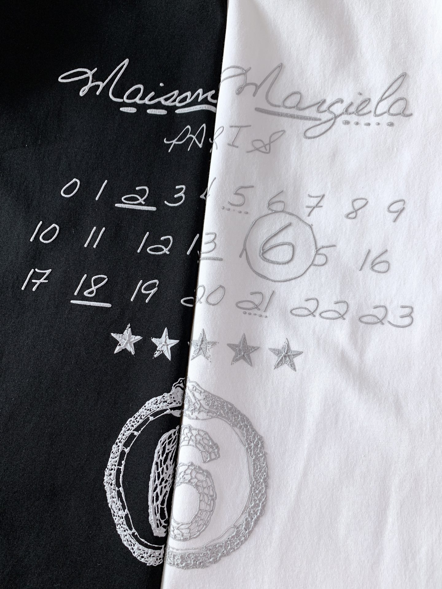 Maison Margiela MM6 马丁马吉拉 2026SS春夏新品数字涂鸦发泡T恤👕重磅纯棉面料，