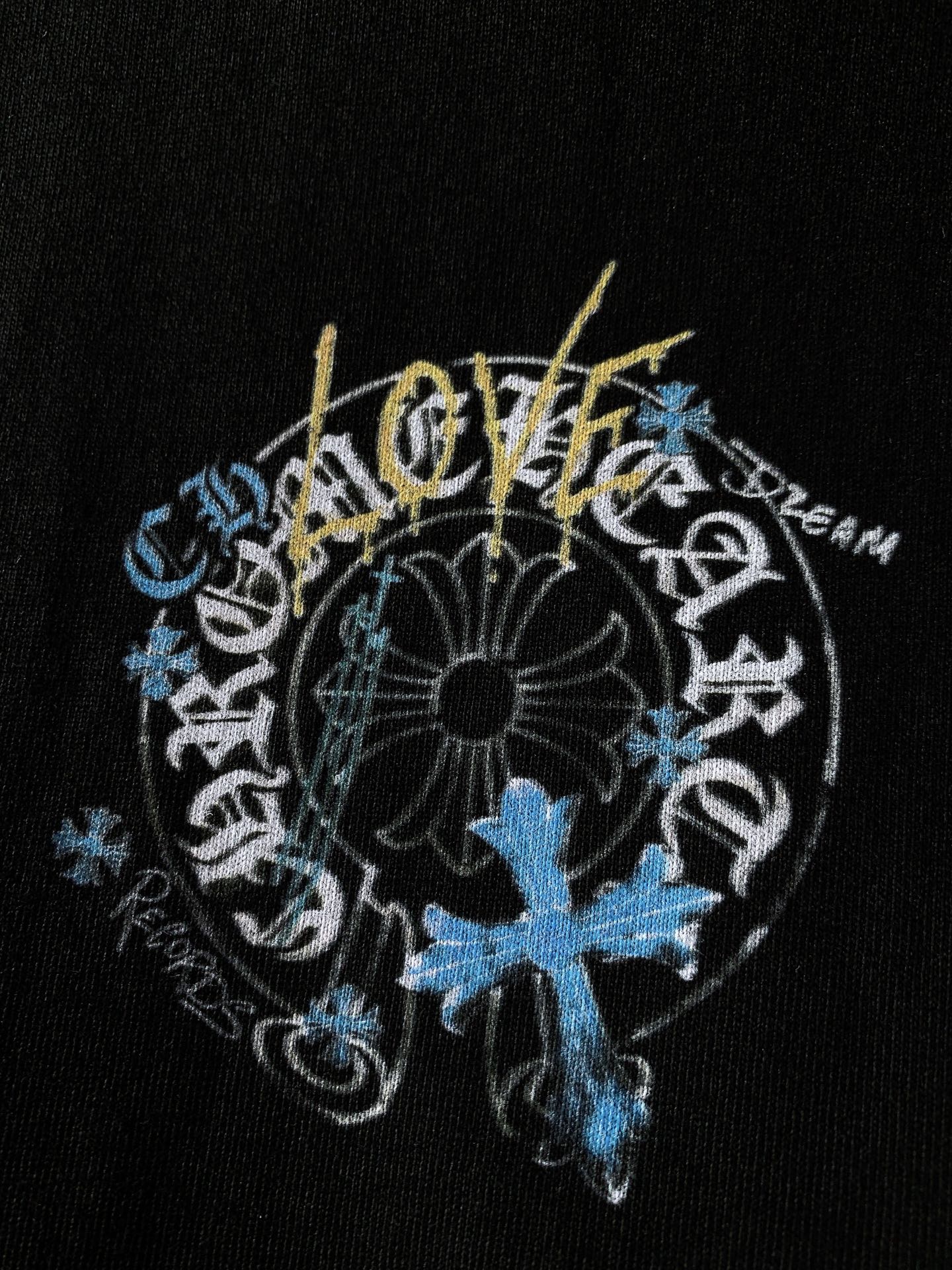 Chrome Hearts 克罗心 2026SS春夏新品 限定涂鸦马蹄T｜黑白双色炸场重磅纯棉面料，上身