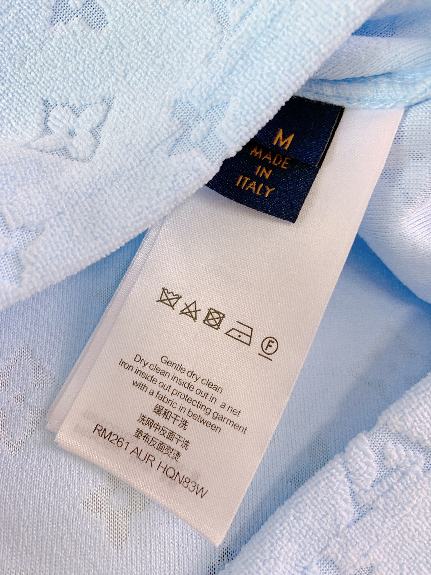 LouisVuitton 路易威登 2026SS春夏新品满印毛巾料Polo衫👕夏日限定浅蓝款定制提花毛巾